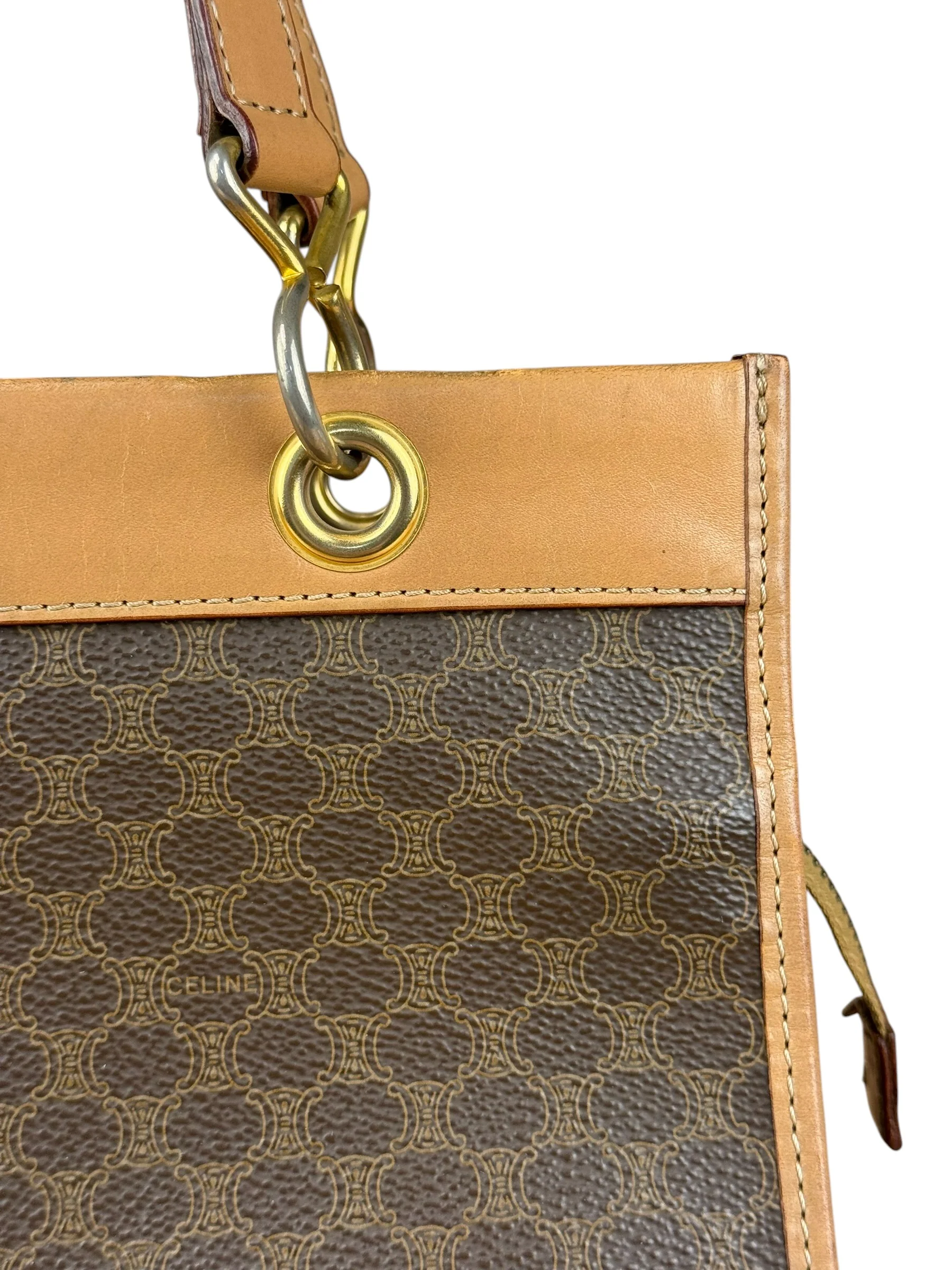 Celine Vintage Macadam Handbag - Image 3