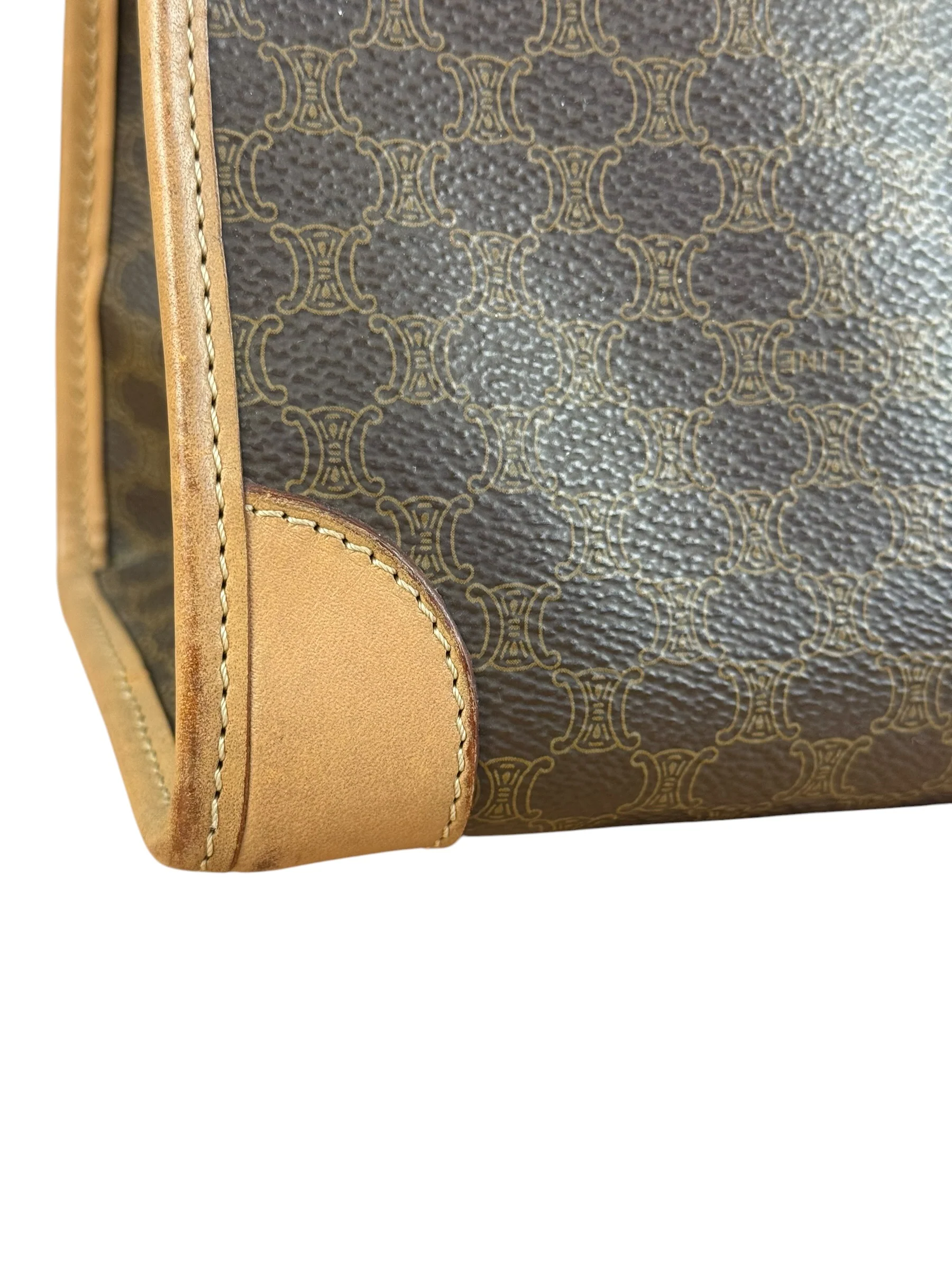 Celine Vintage Macadam Handbag - Image 7