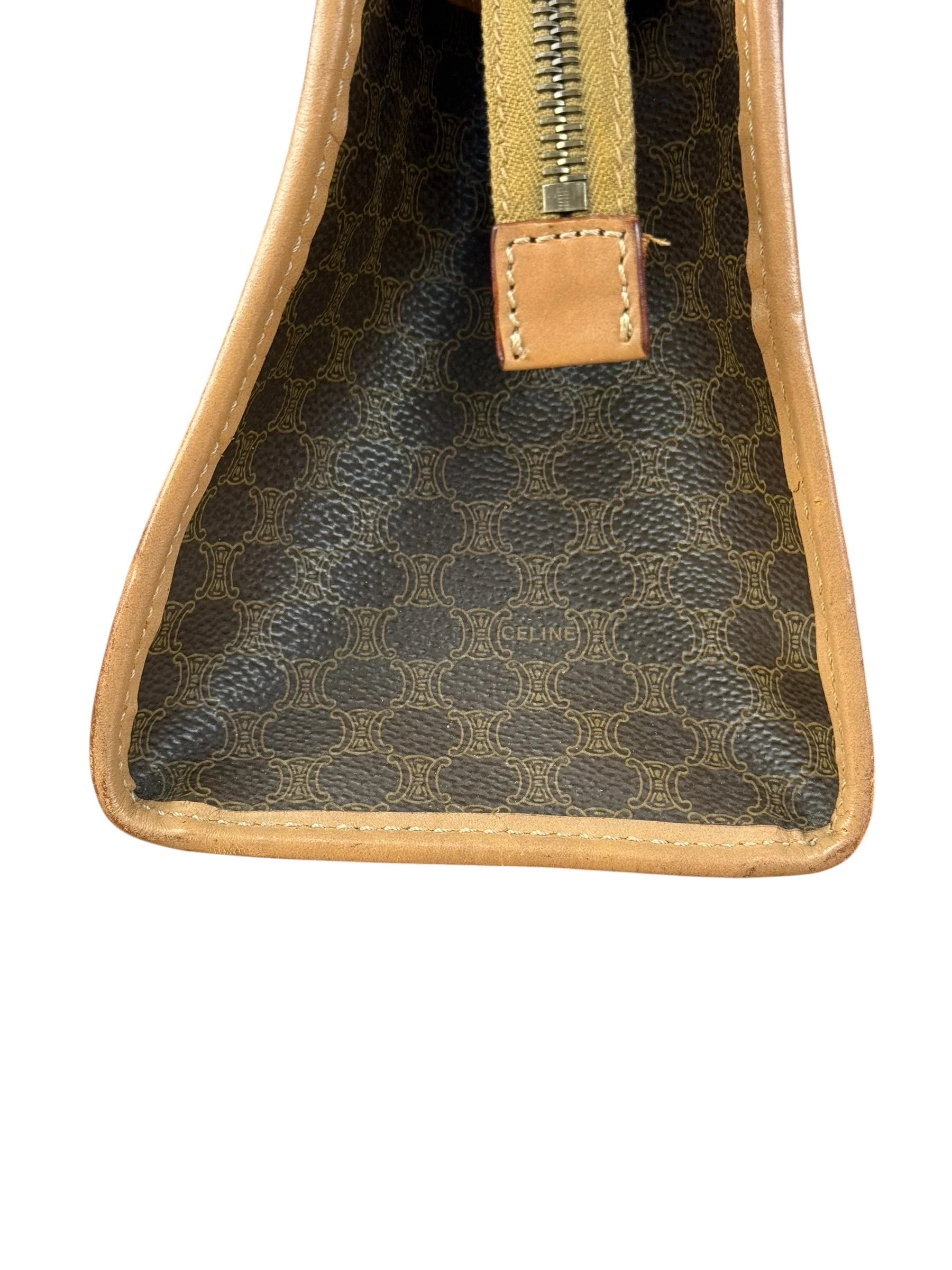 Celine Vintage Macadam Handbag - Image 9