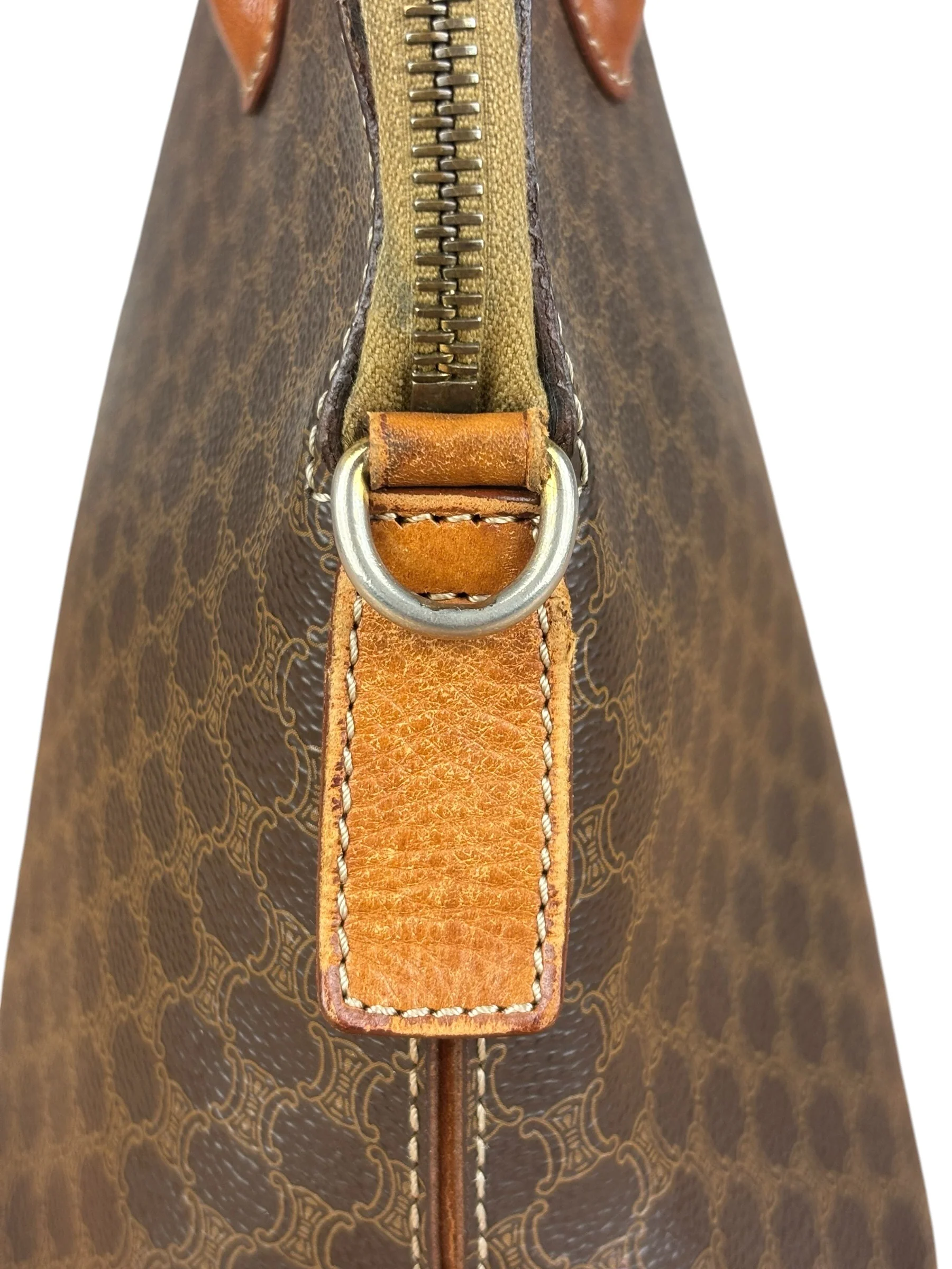 Celine Vintage Macadam Top Handle Bag - Image 16