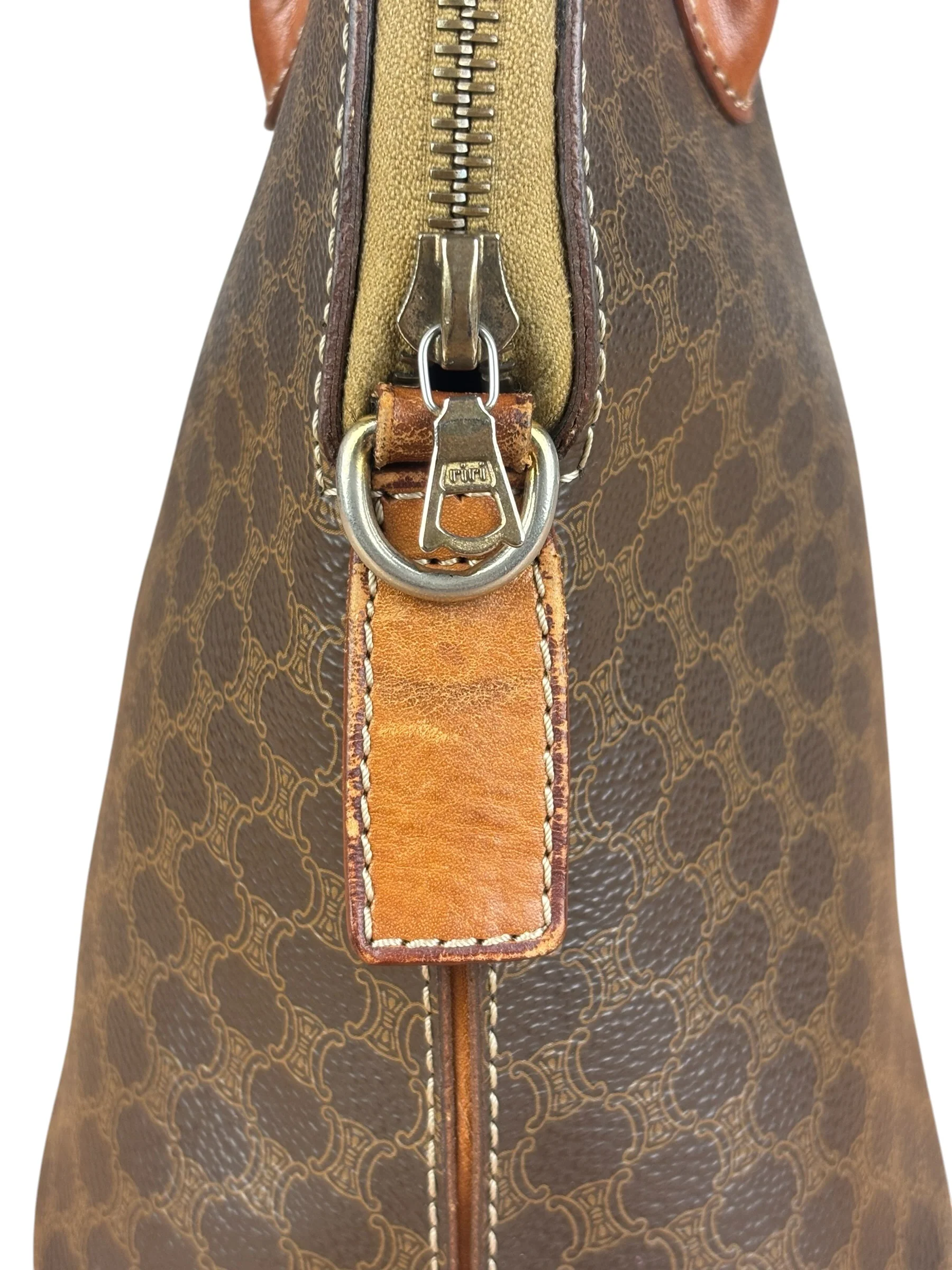 Celine Vintage Macadam Top Handle Bag - Image 17