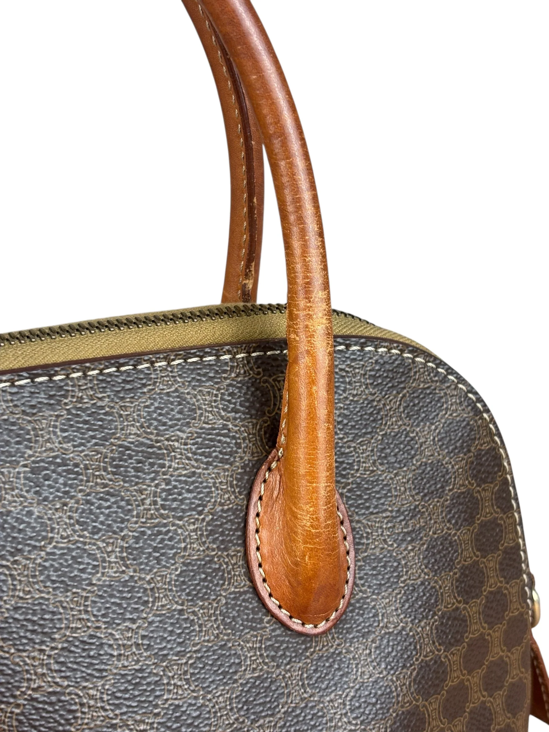 Celine Vintage Macadam Top Handle Bag - Image 18