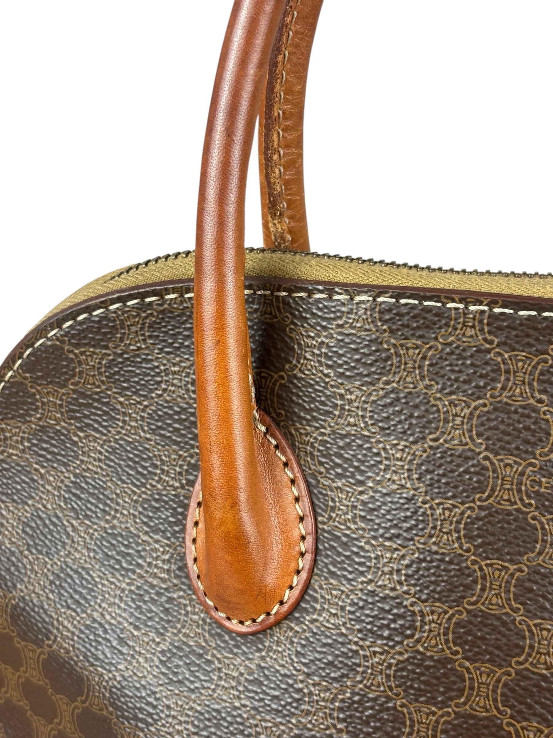 Celine Vintage Macadam Top Handle Bag - Image 20