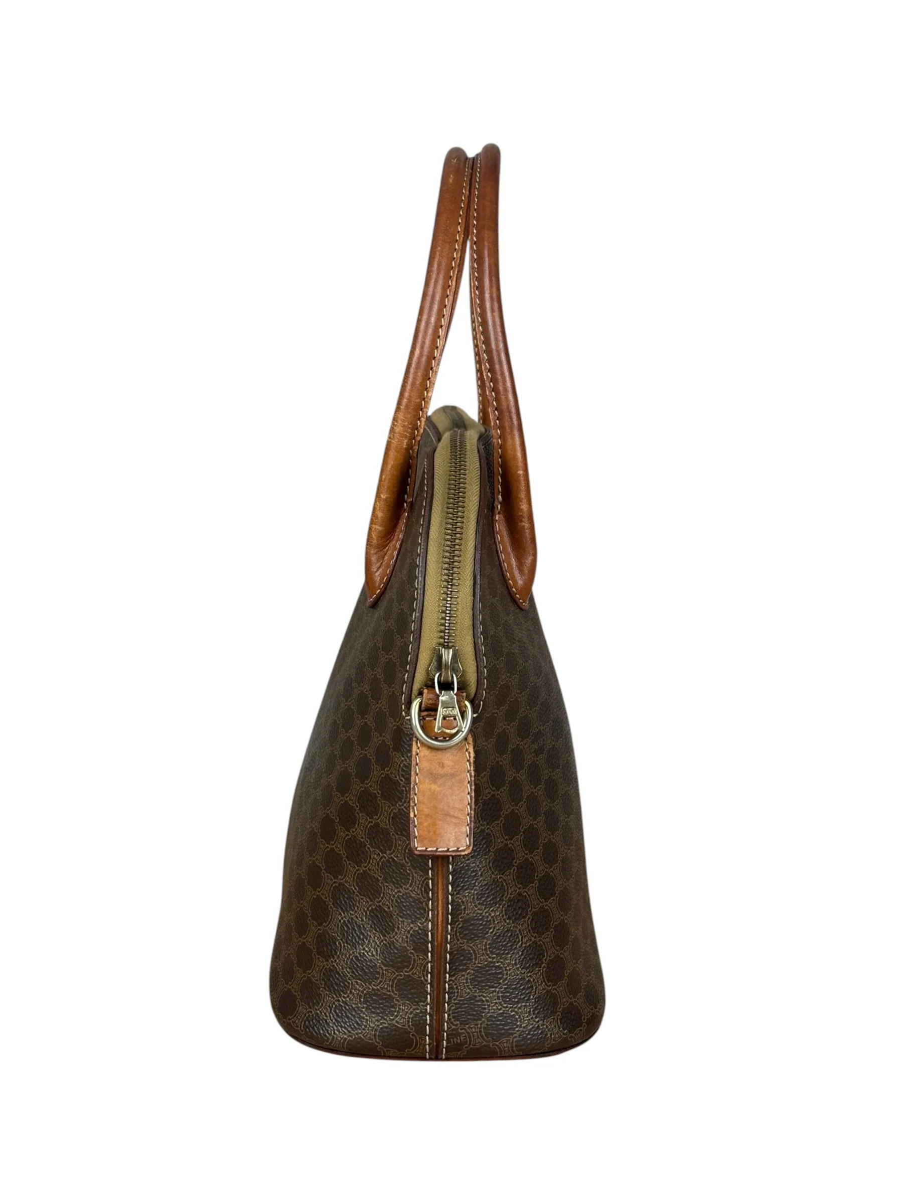 Celine Vintage Macadam Top Handle Bag - Image 5