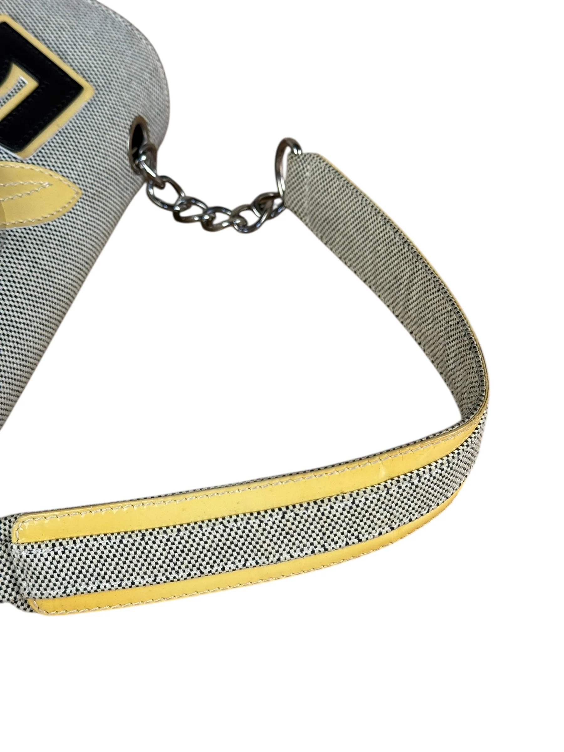 Chanel 2005 Canvas Camellia No. 5 Flap Shoulder Bag - Image 10