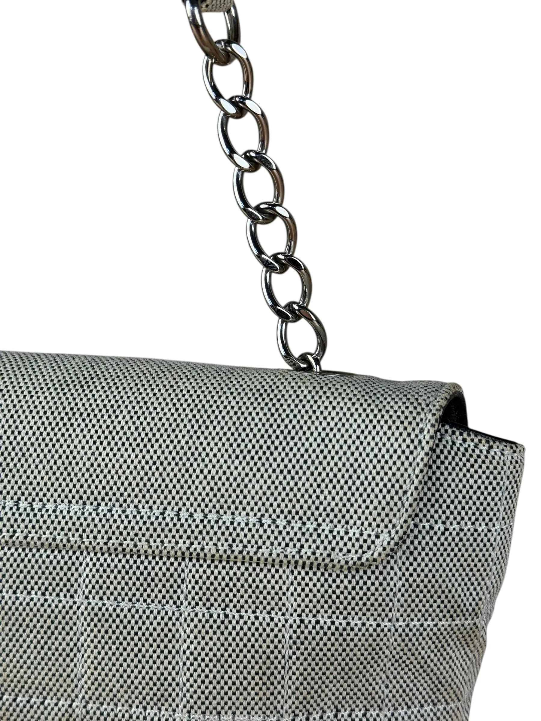Chanel 2005 Canvas Camellia No. 5 Flap Shoulder Bag - Image 19