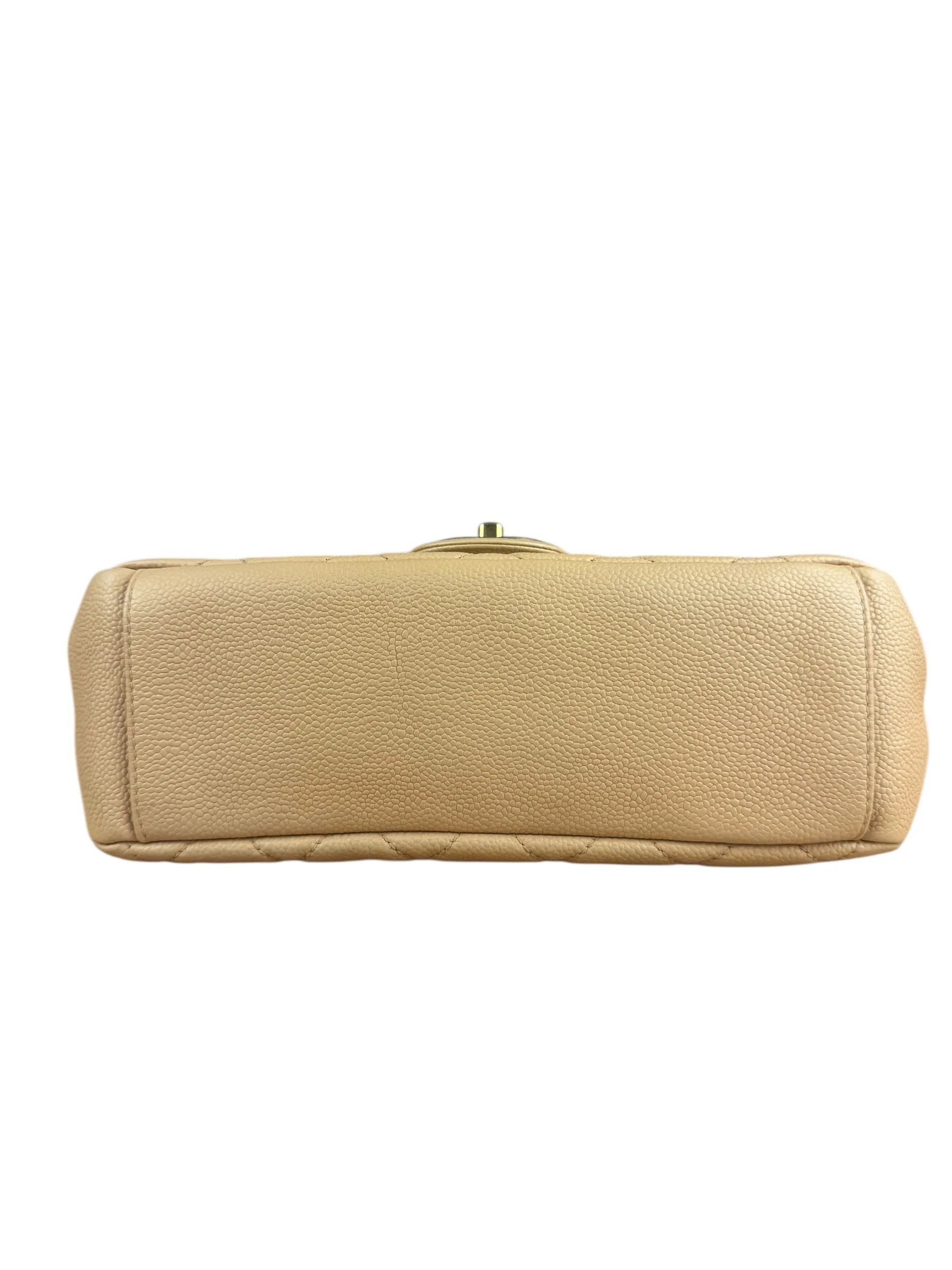 Chanel 2012 Diamond Chain Beige Single Flap - Image 7