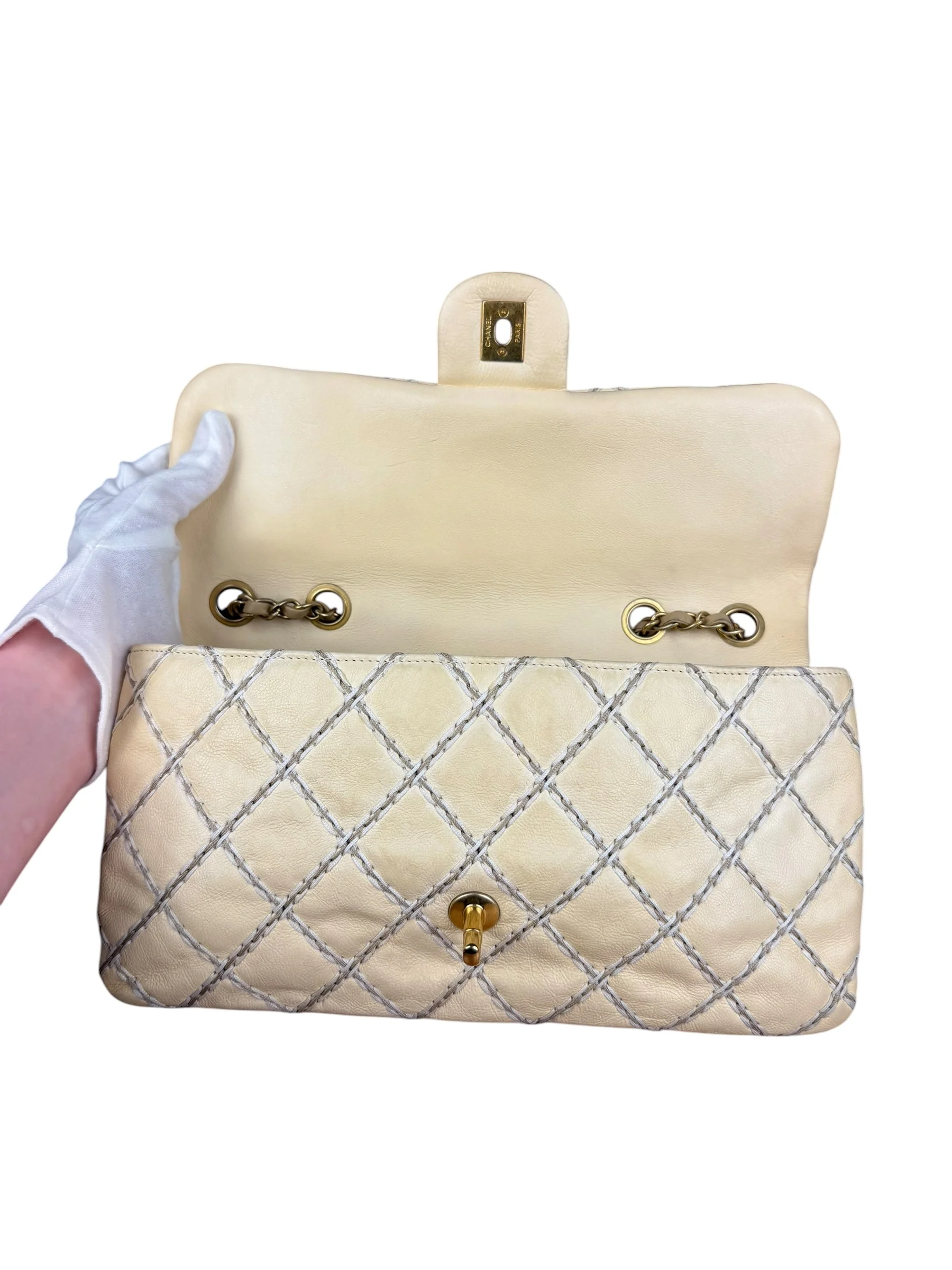 Chanel Beige Ultimate Stitch Flap 2014 - Image 16