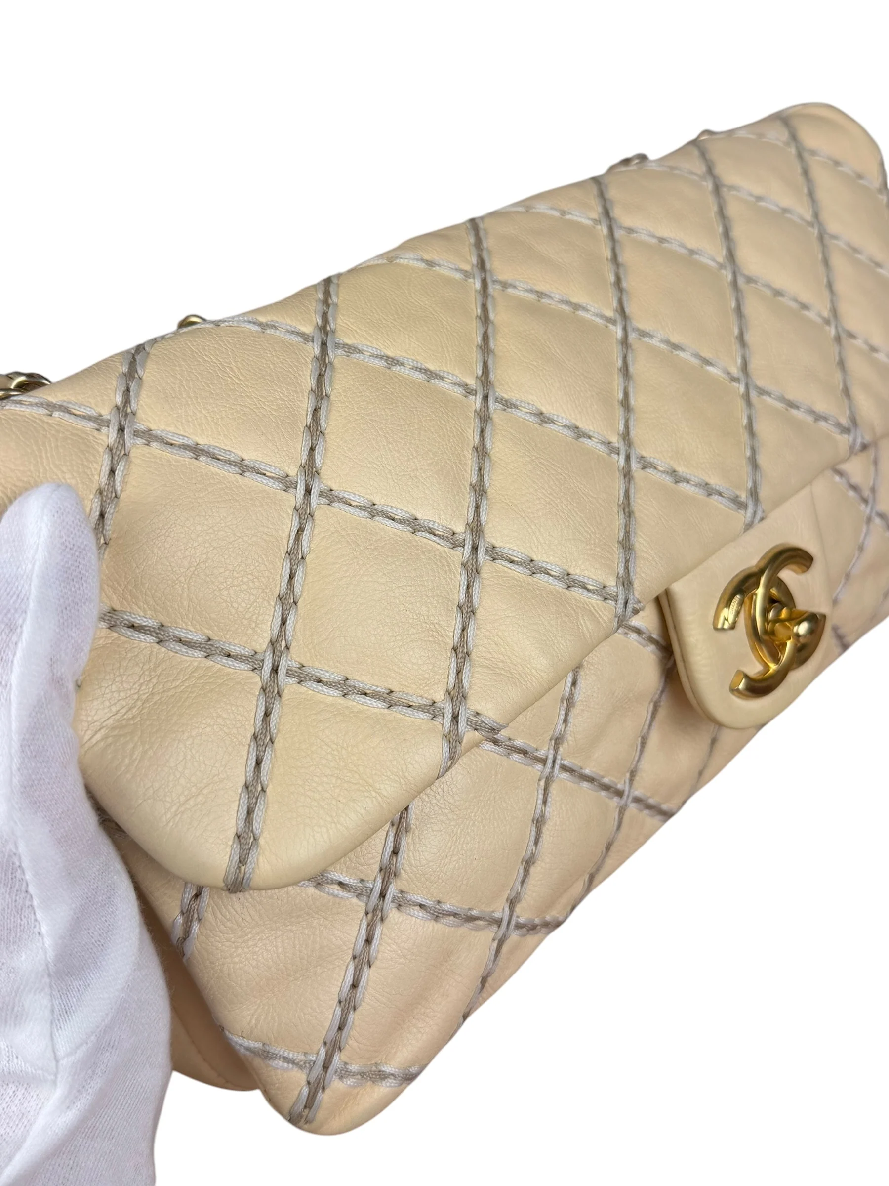 Chanel Beige Ultimate Stitch Flap 2014 - Image 4