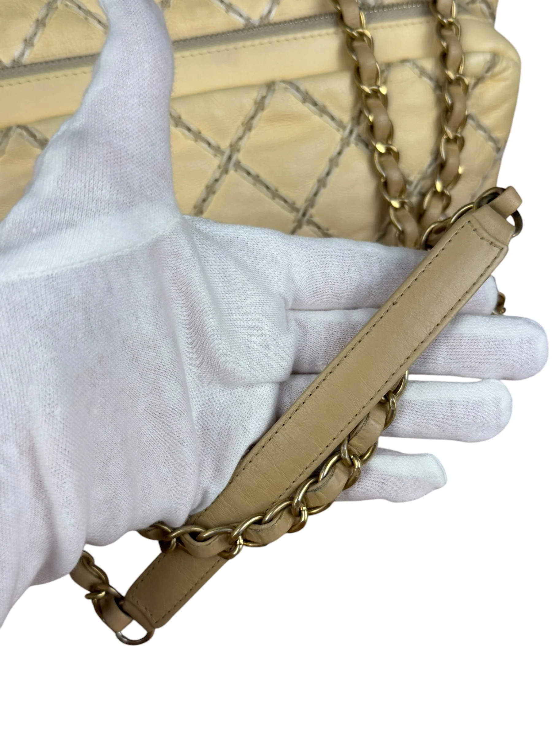 Chanel Beige Ultimate Stitch Flap 2014 - Image 8
