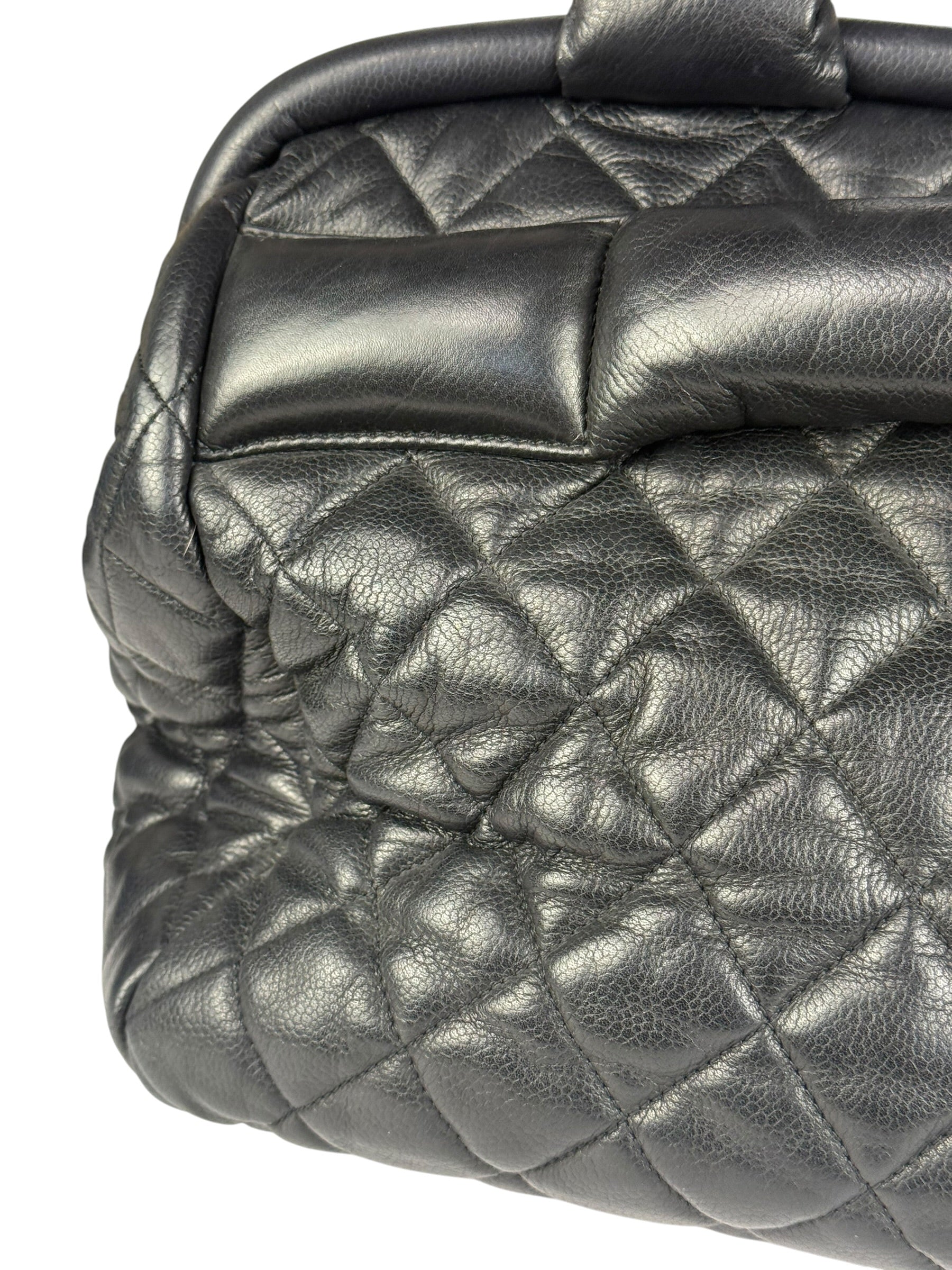Chanel Black Caviar Quilted Coco Cocoon Bowler Bag 2009 - Image 13