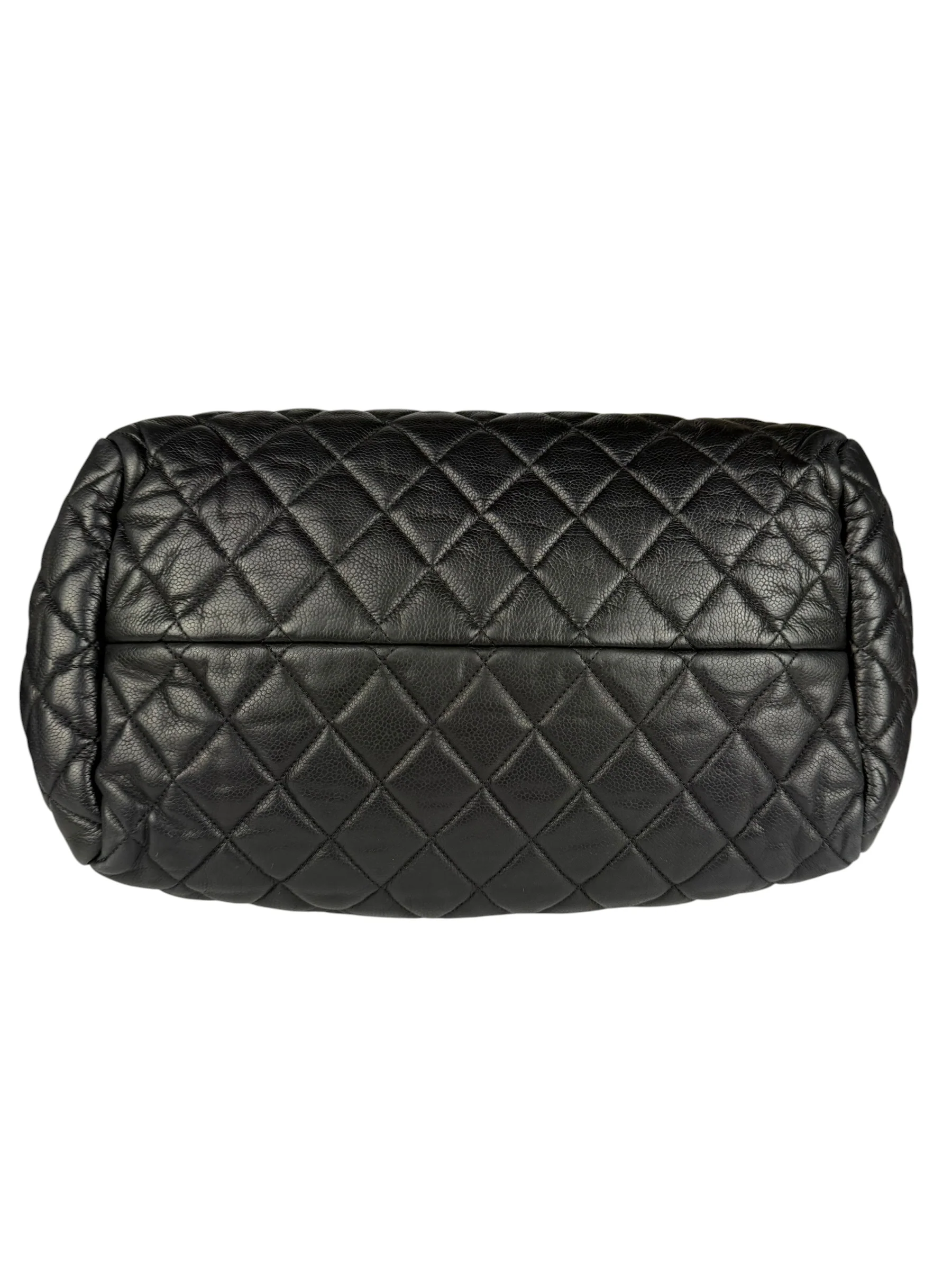 Chanel Black Caviar Quilted Coco Cocoon Bowler Bag 2009 - Image 14