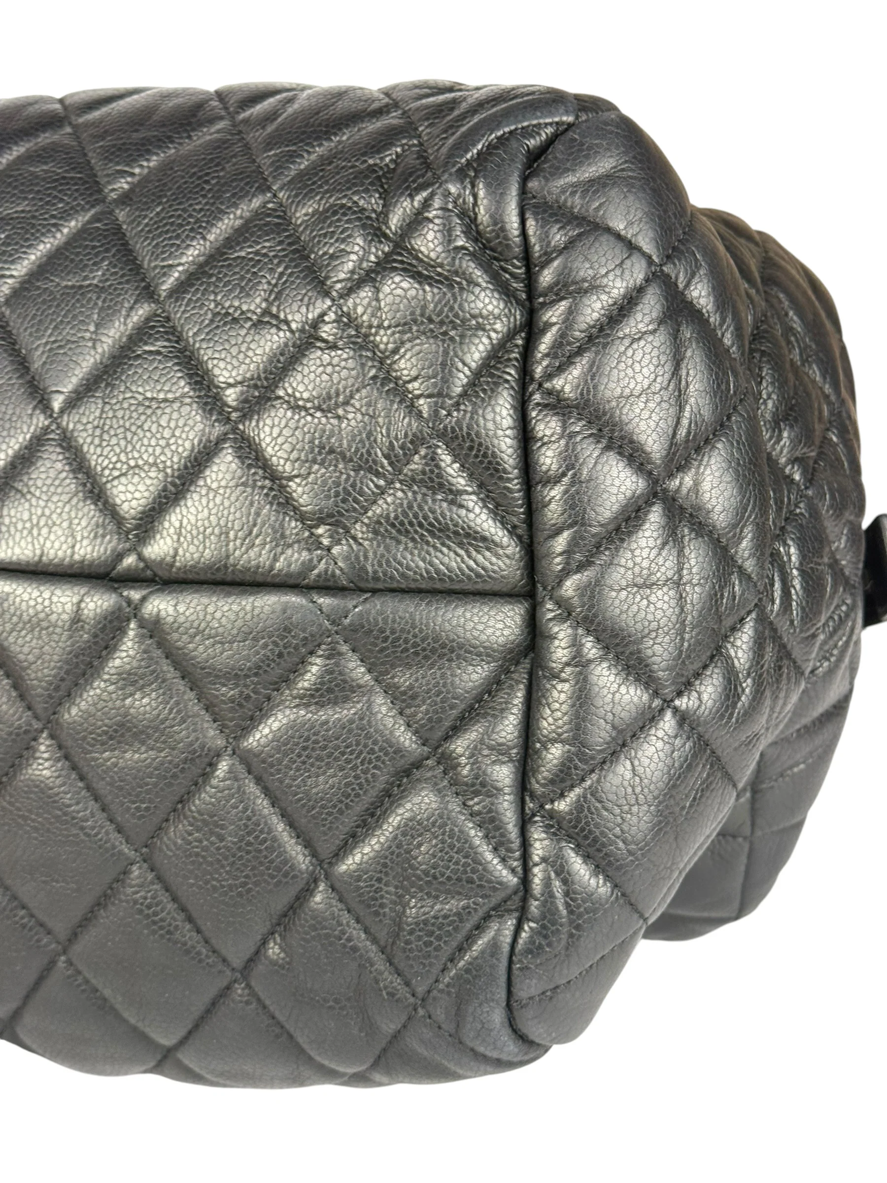 Chanel Black Caviar Quilted Coco Cocoon Bowler Bag 2009 - Image 15