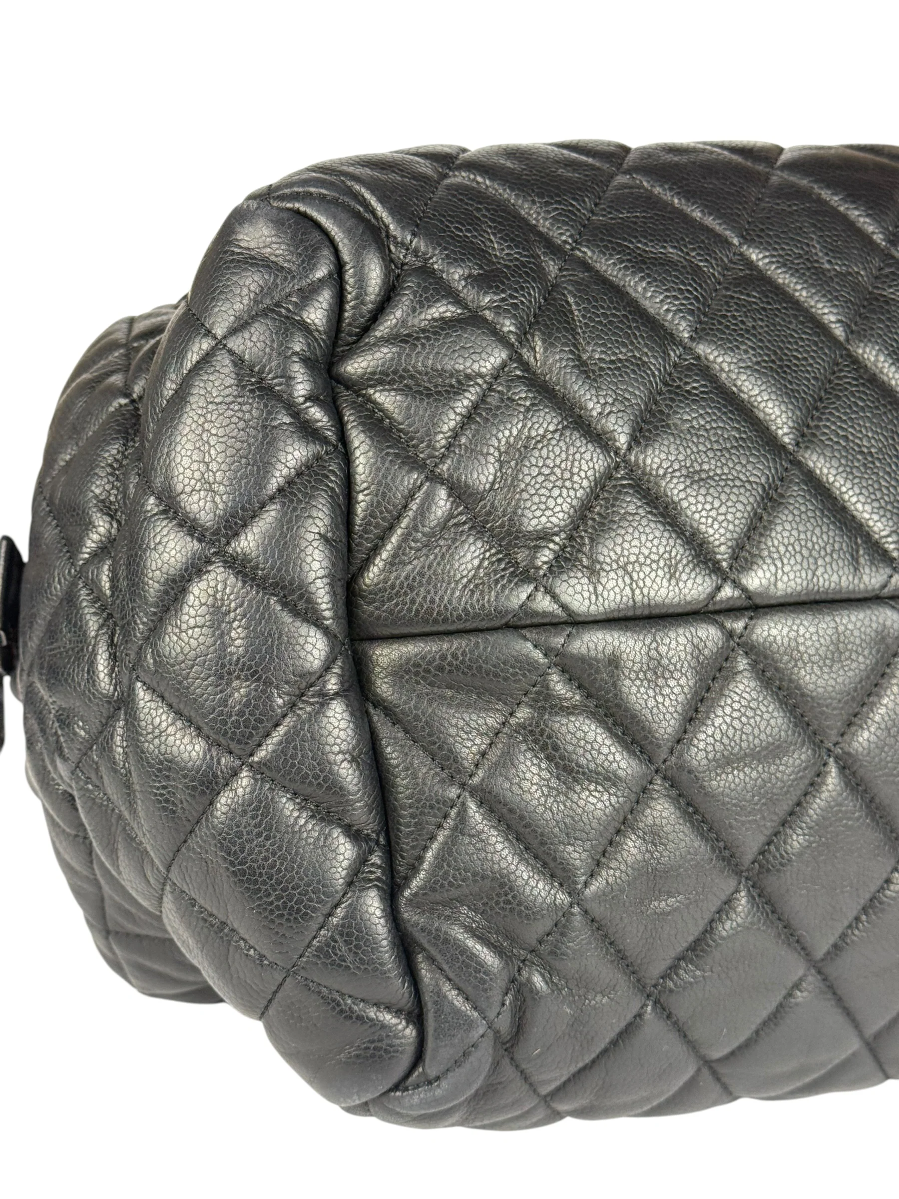 Chanel Black Caviar Quilted Coco Cocoon Bowler Bag 2009 - Image 16