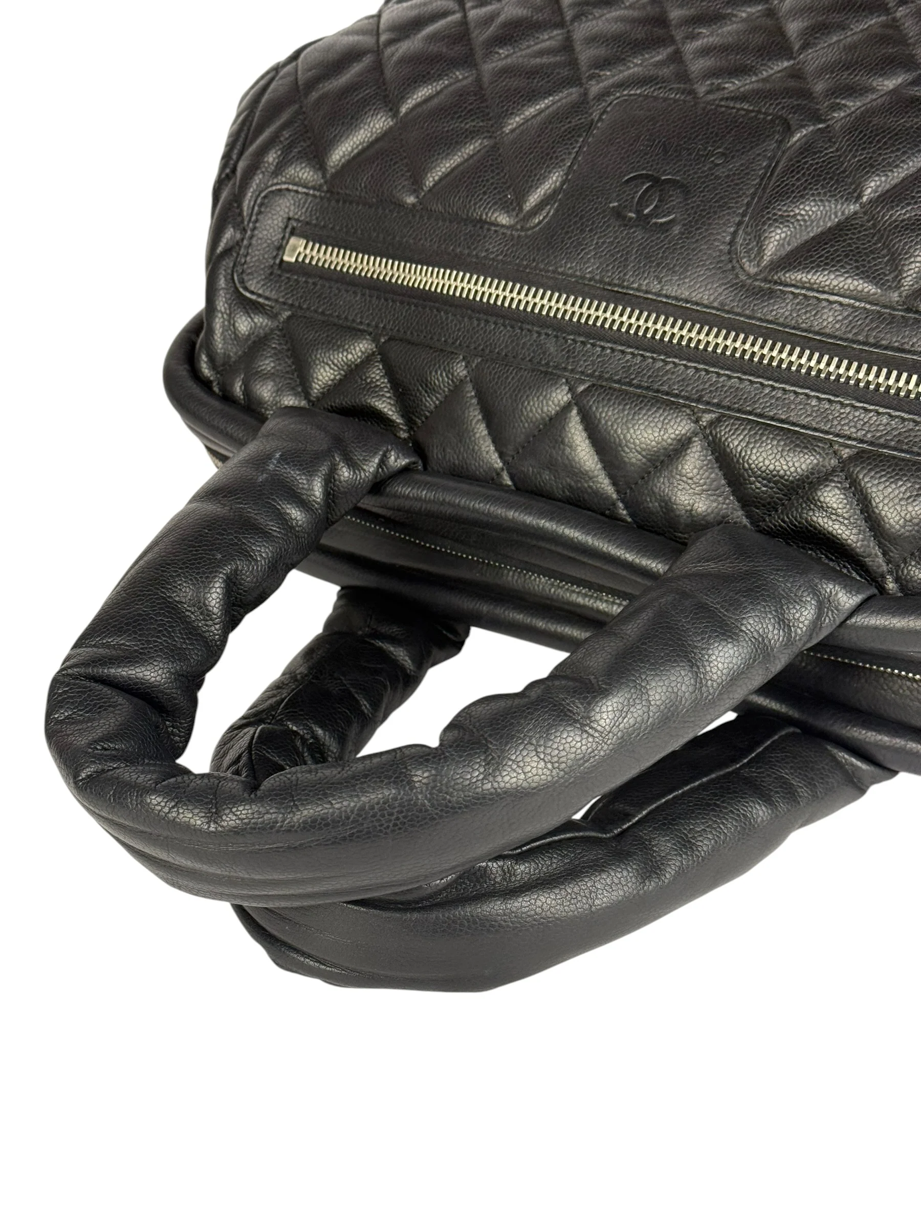 Chanel Black Caviar Quilted Coco Cocoon Bowler Bag 2009 - Image 17