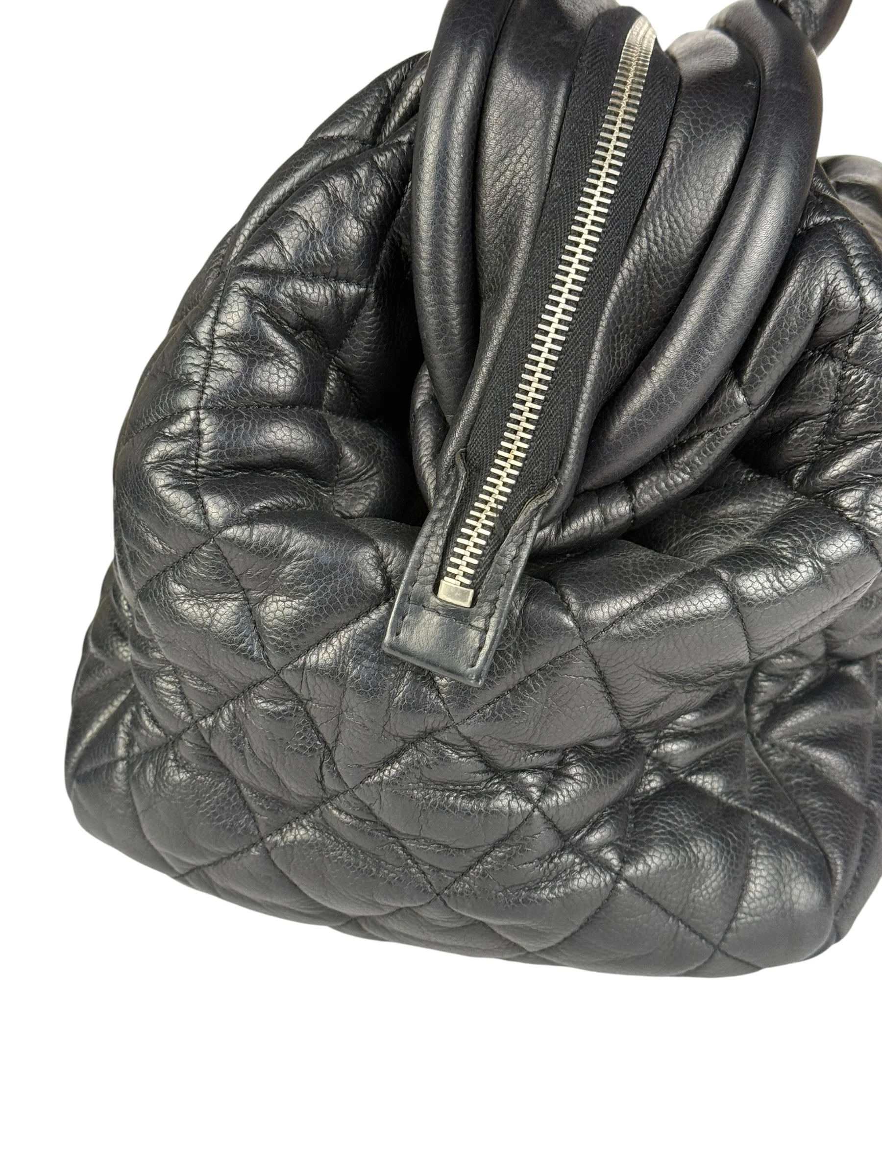 Chanel Black Caviar Quilted Coco Cocoon Bowler Bag 2009 - Image 5