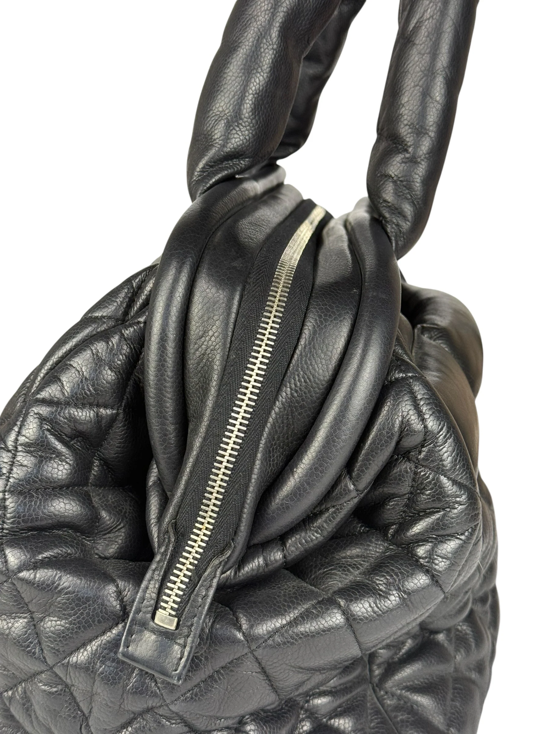 Chanel Black Caviar Quilted Coco Cocoon Bowler Bag 2009 - Image 6