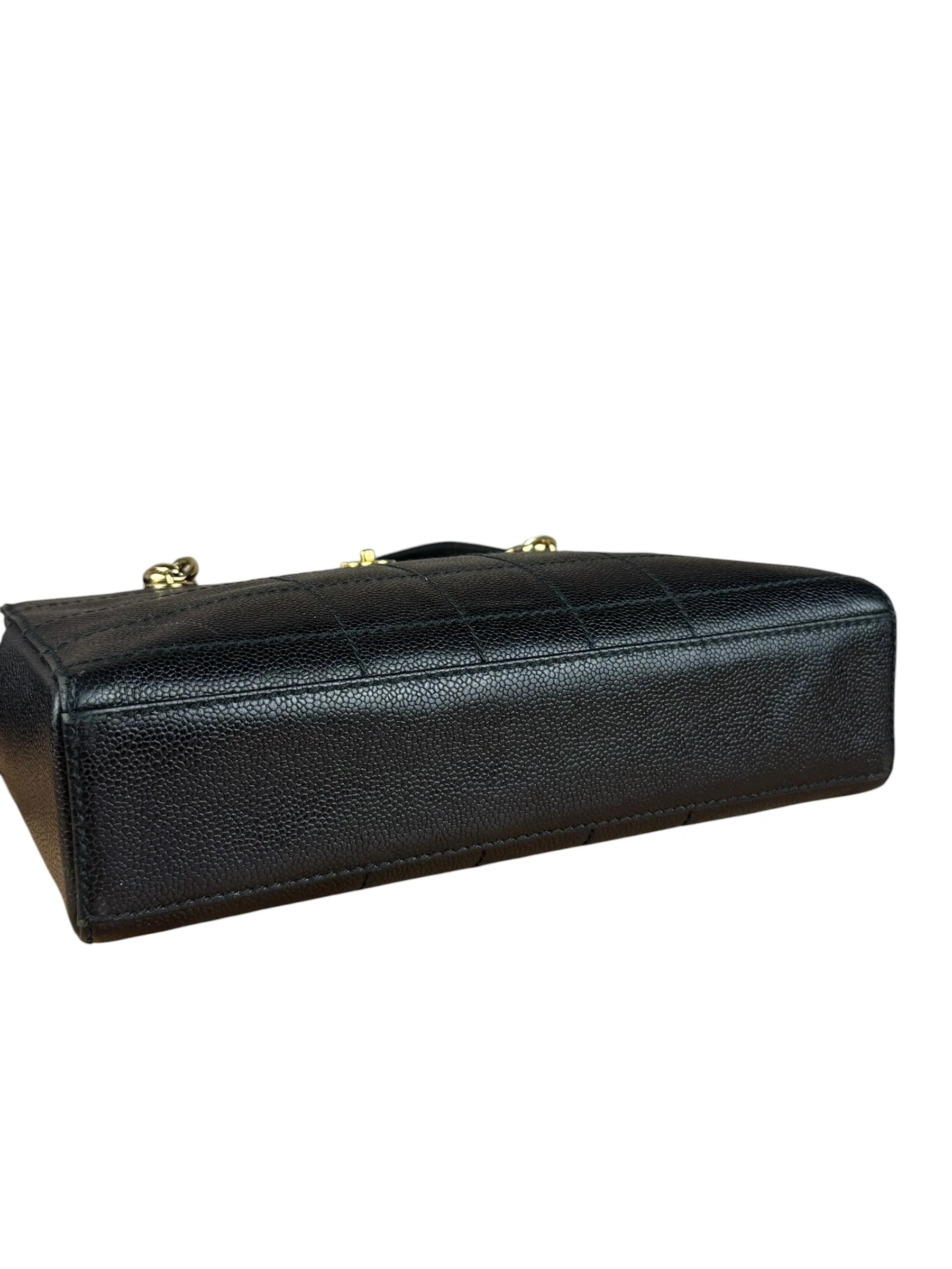 Chanel Black Choco Bar Stitch Caviar Chain Tote 2002 - Image 18