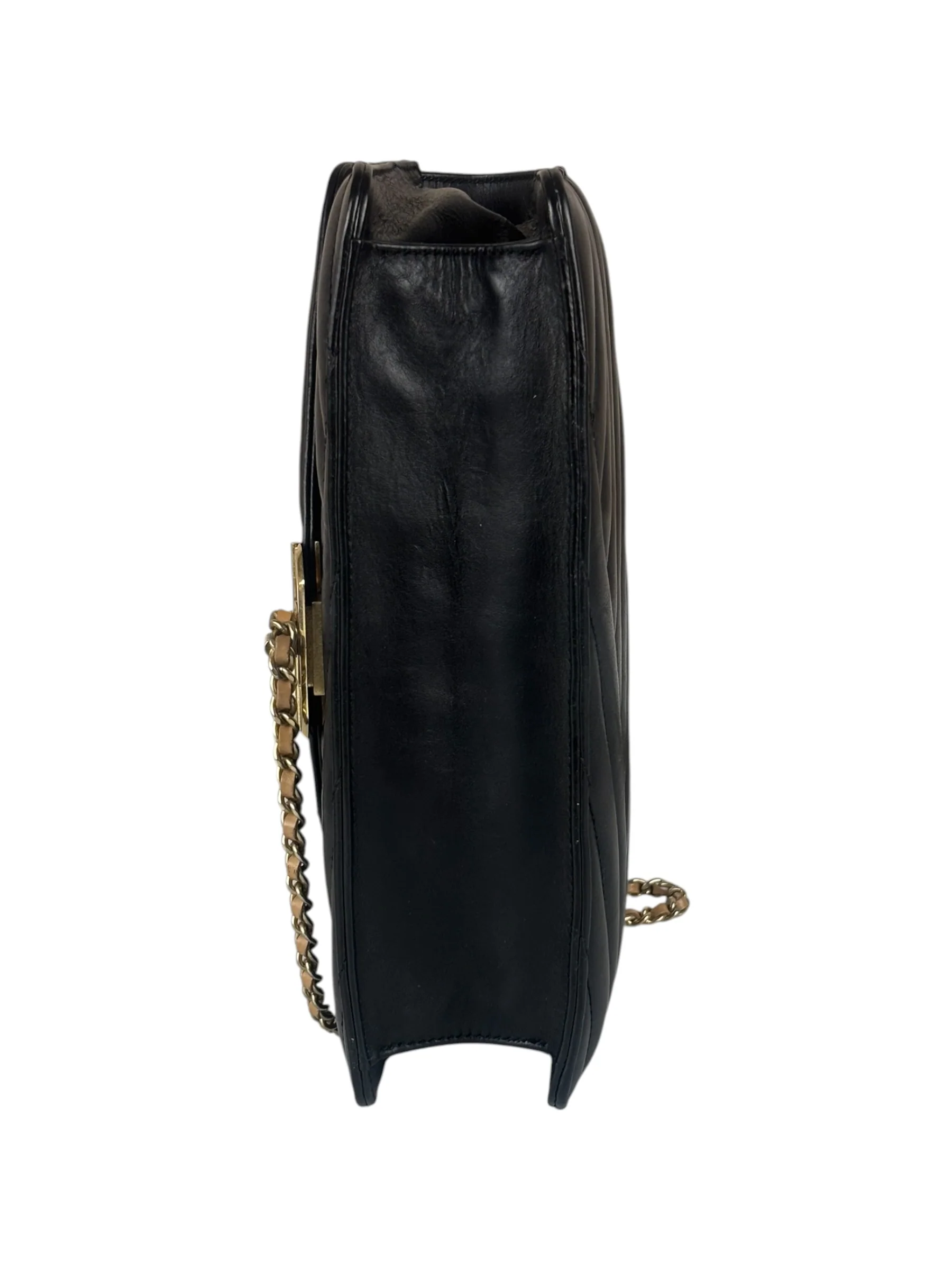 Chanel Black Leather Medium Gabrielle Flap Bag 2011 - Image 16