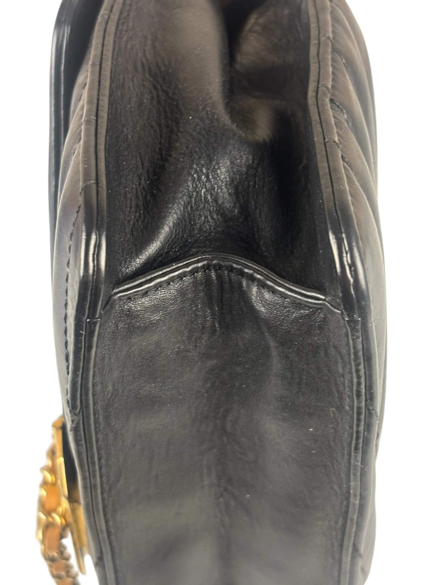 Chanel Black Leather Medium Gabrielle Flap Bag 2011 - Image 17