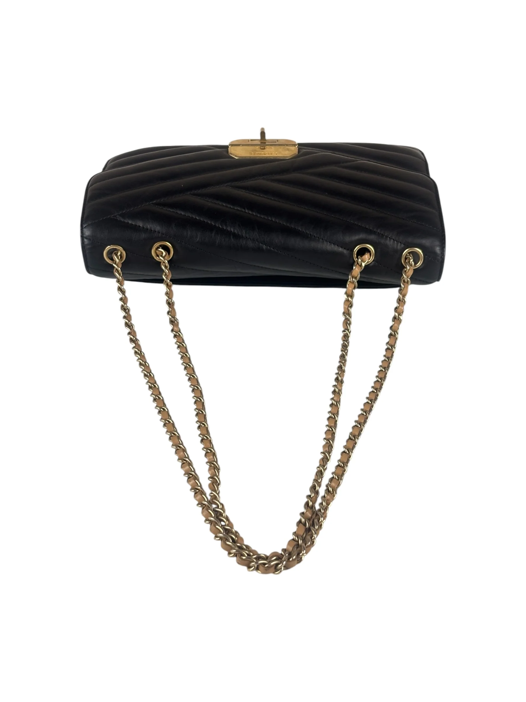 Chanel Black Leather Medium Gabrielle Flap Bag 2011 - Image 21