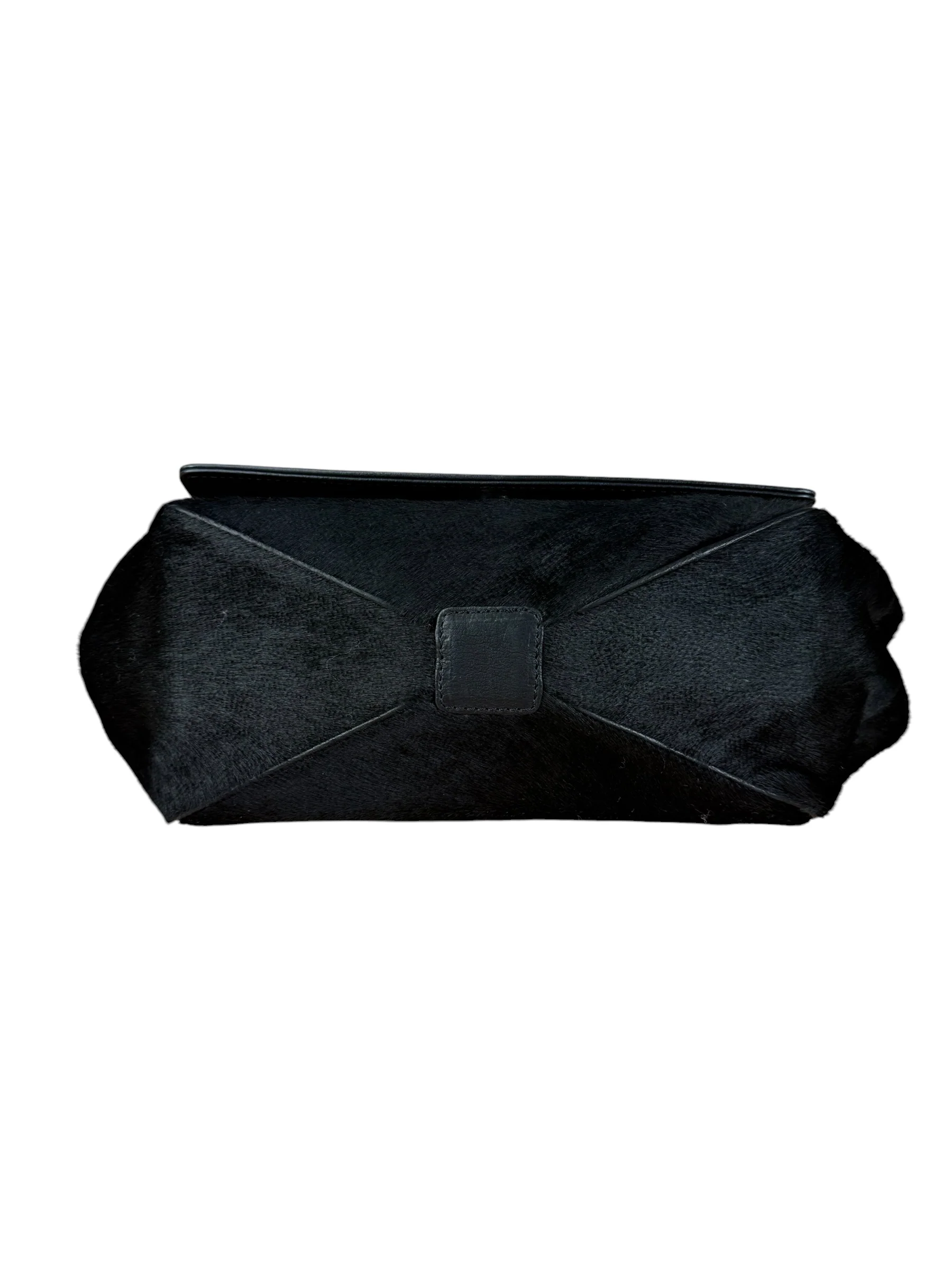 Chanel Black Leather Pony Hair Flap Chain Shoulder Bag 2005 - Image 10