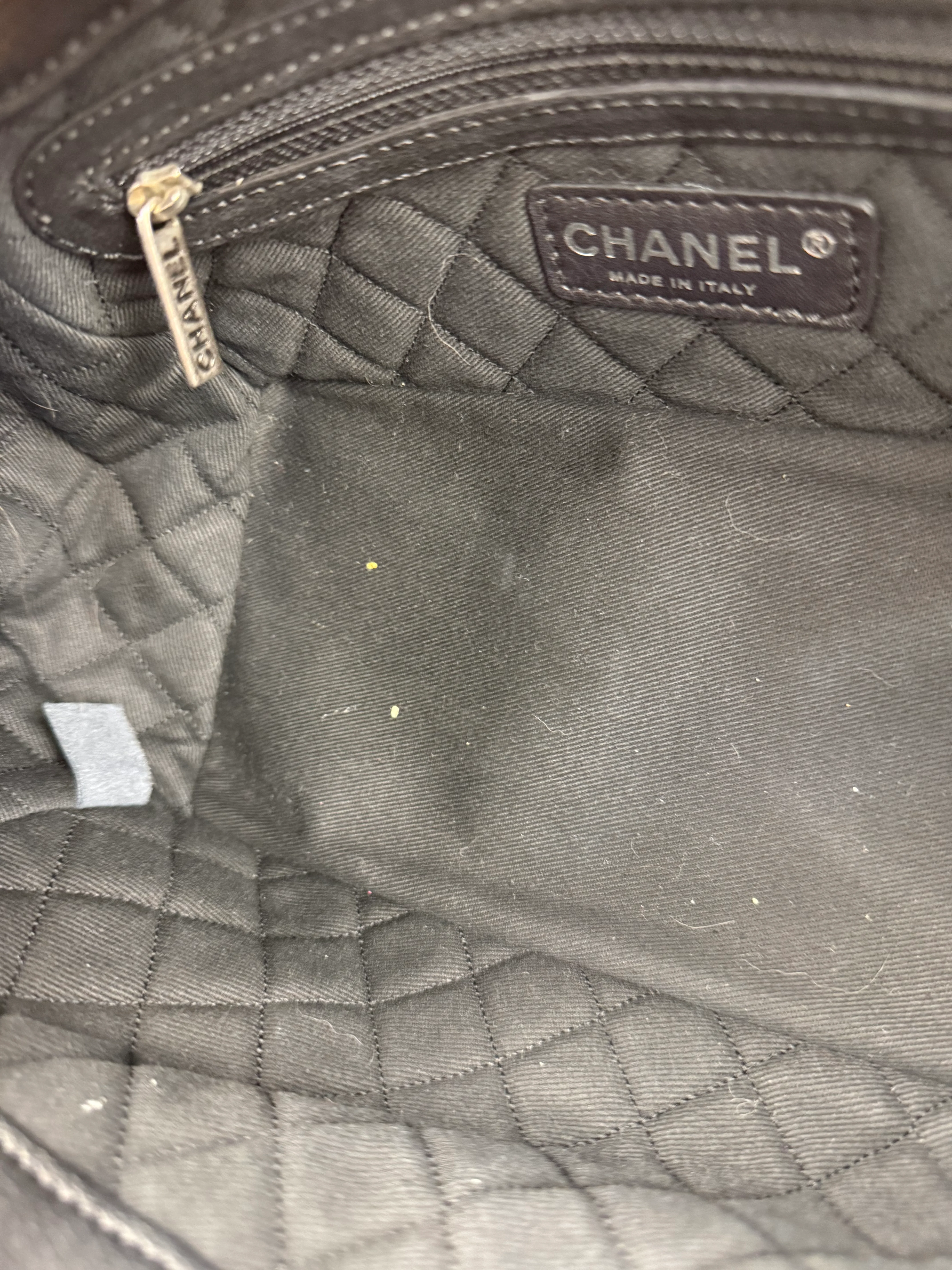 Chanel Black Leather Pony Hair Flap Chain Shoulder Bag 2005 - Image 13