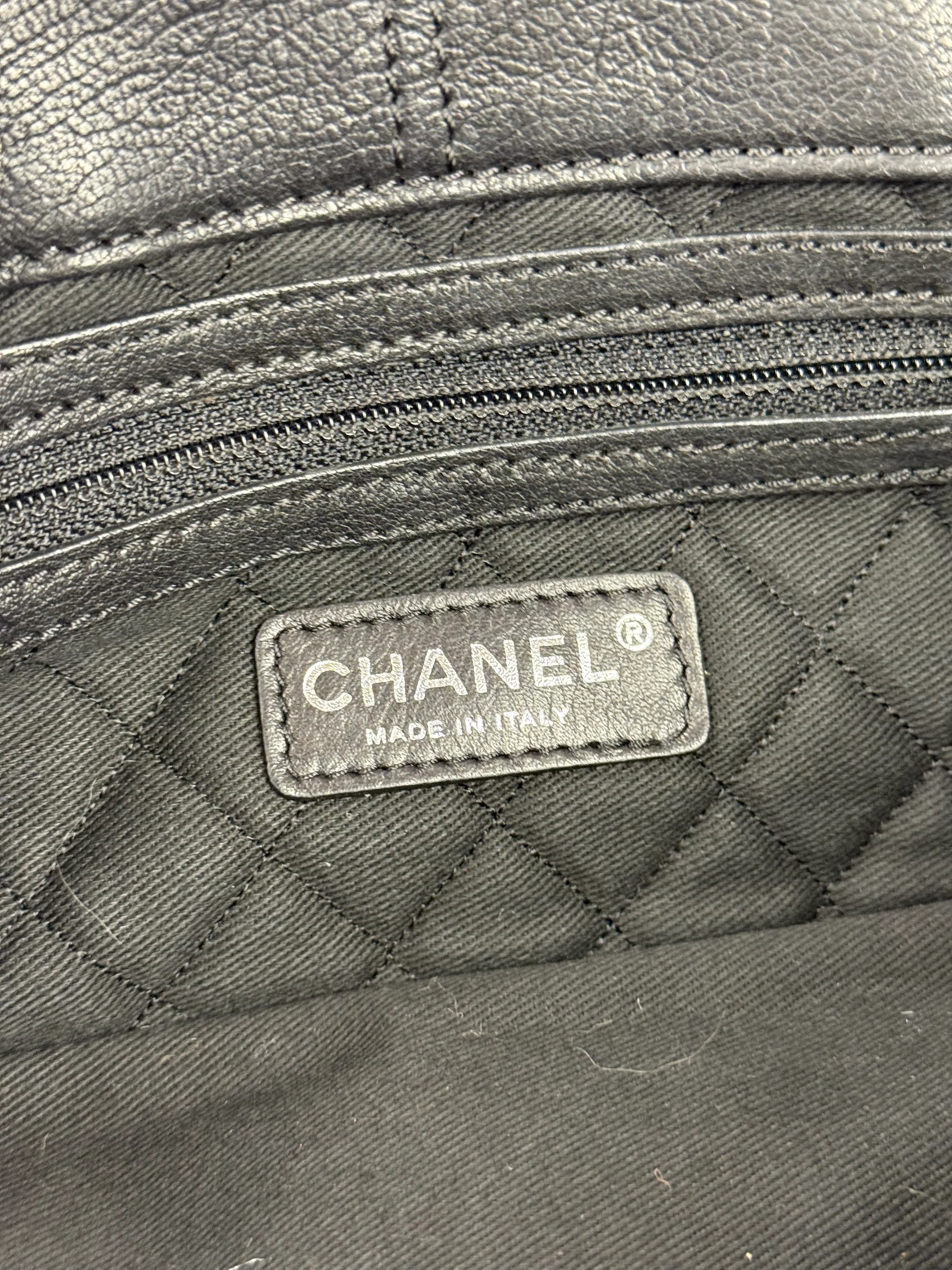 Chanel Black Leather Pony Hair Flap Chain Shoulder Bag 2005 - Image 16