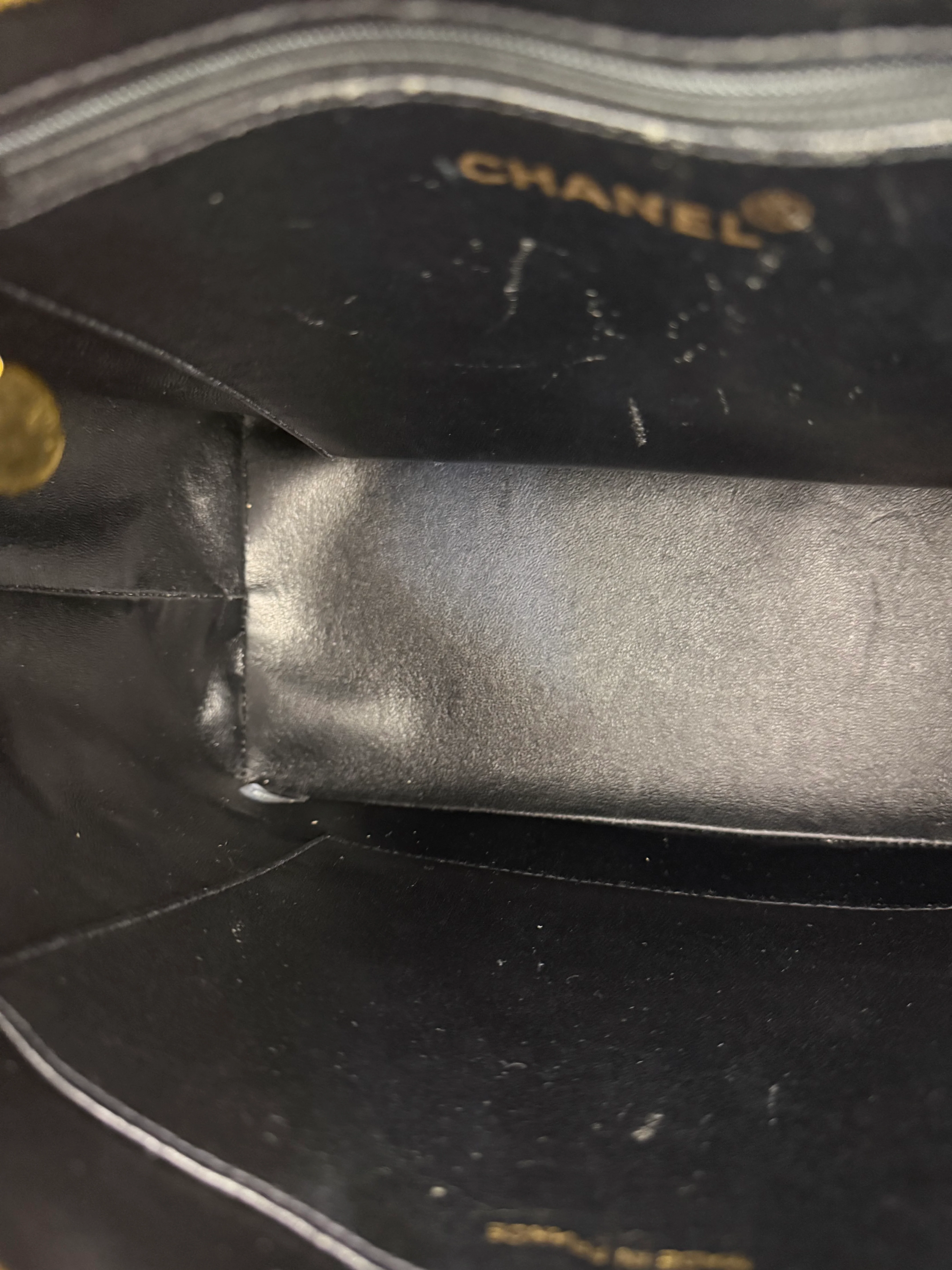 Chanel Black Patent Leather Medallion Tote Bag 1997 - Image 18