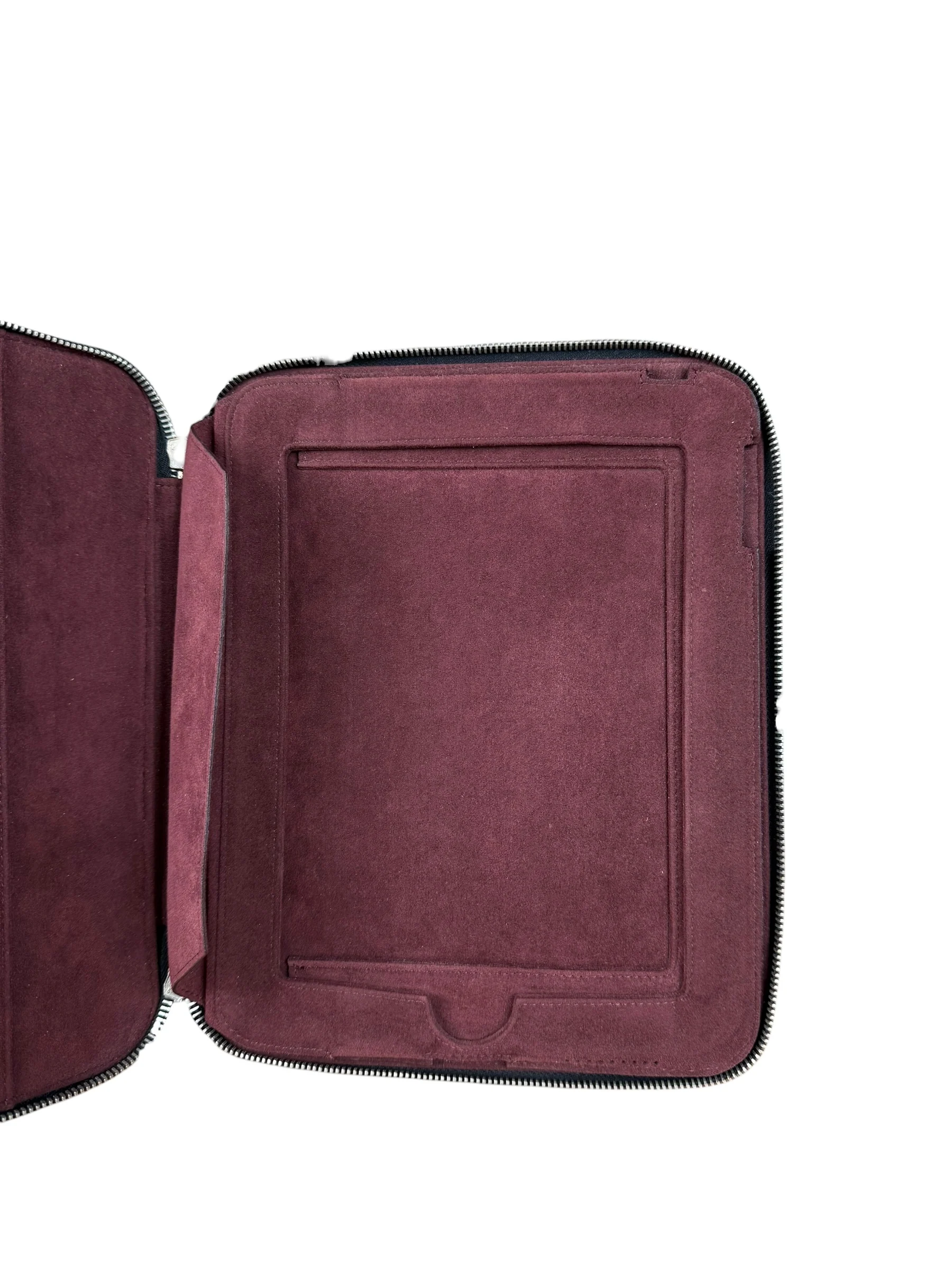 Chanel Black Quilted Caviar Leather Tablet Clutch Case - Image 7