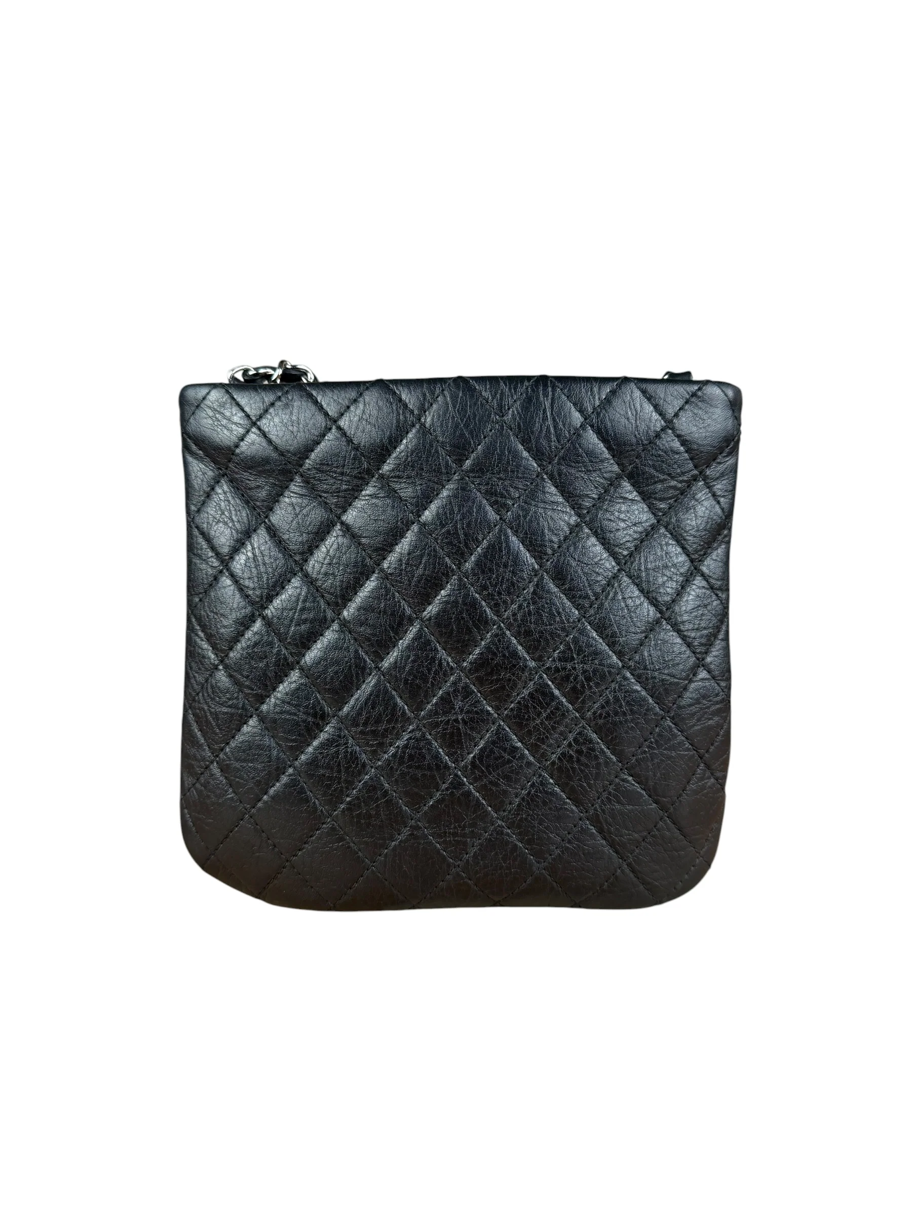 Chanel Black Quilted Leather Uniform Chain Crossbody 2018 - Image 6
