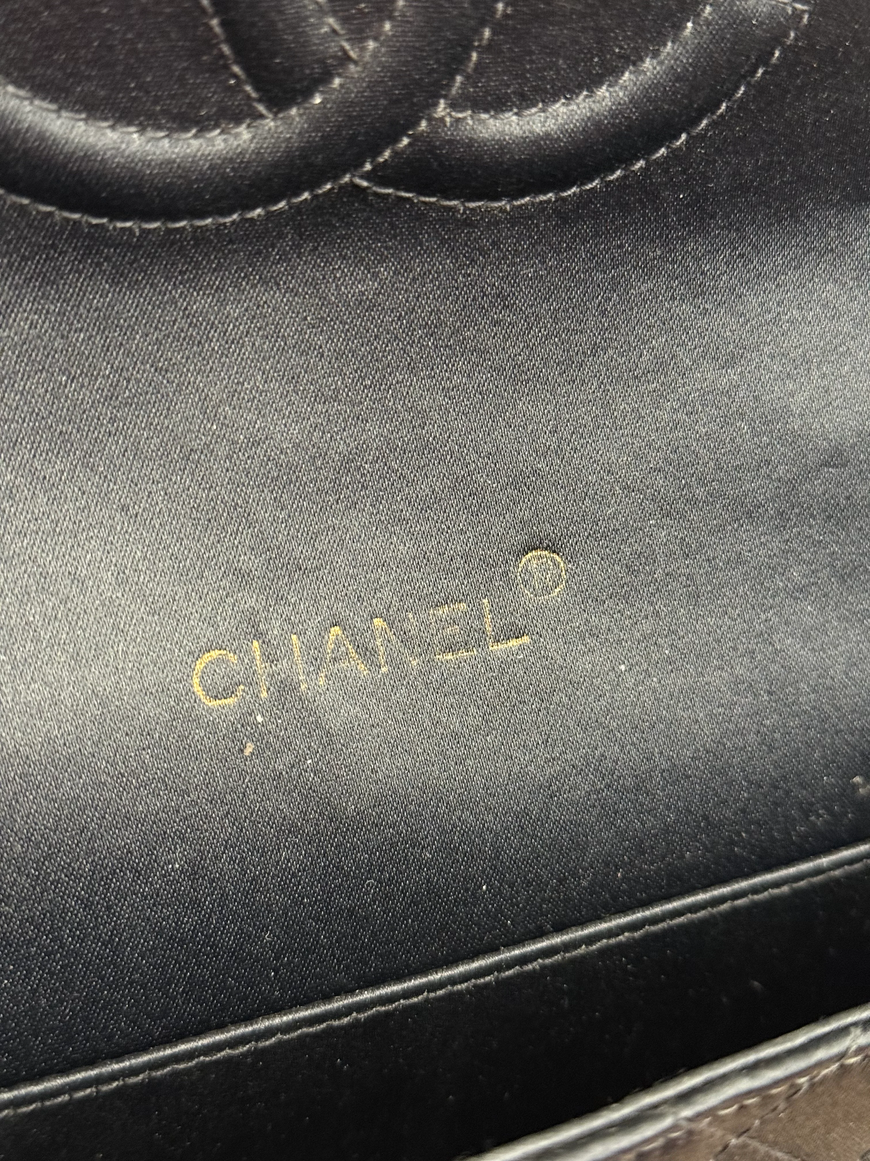 Chanel Black Quilted Satin Gripoix 1986 - Image 18