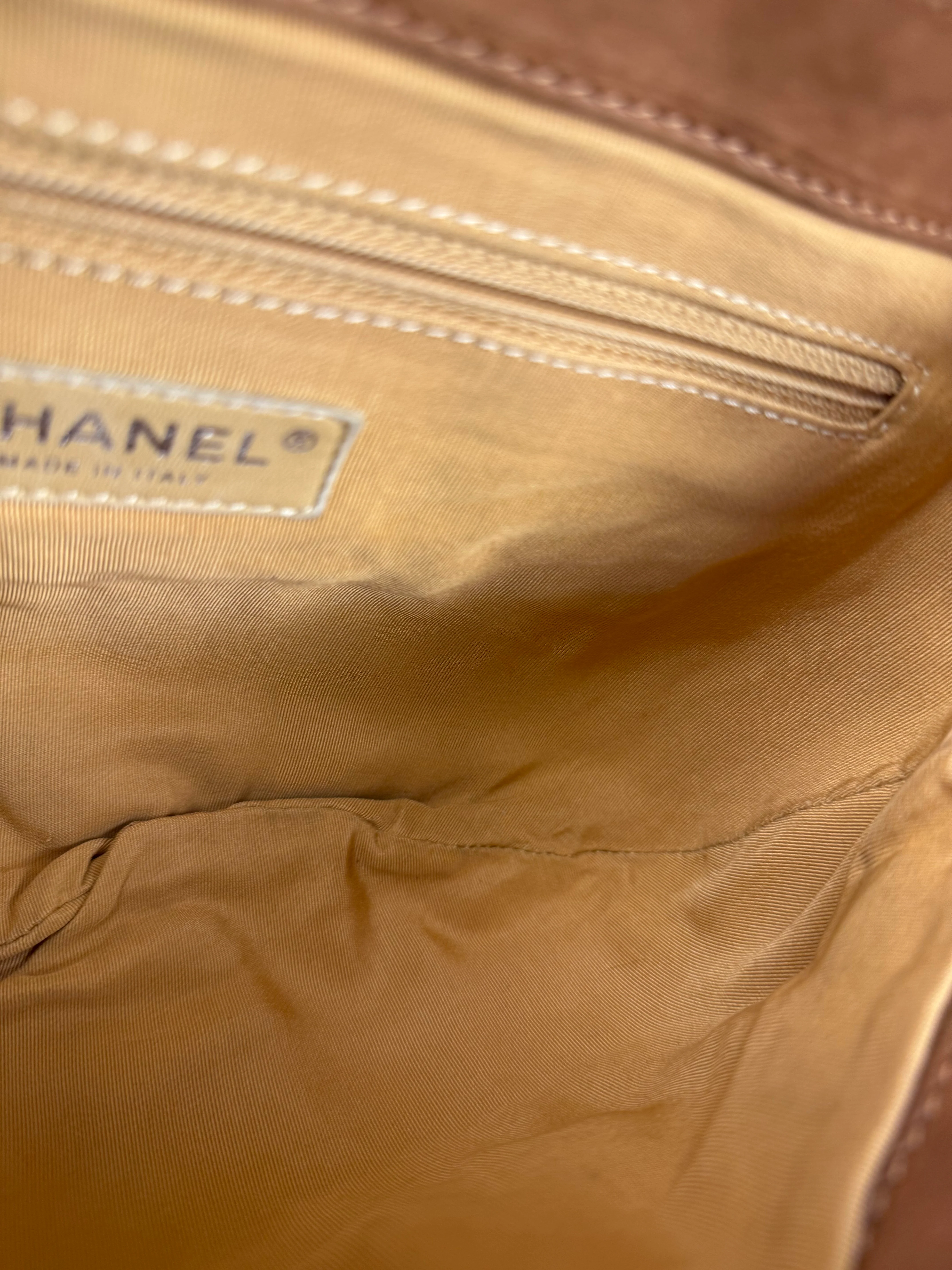 Chanel Brown Quilted Leather Chain Around Flap Bag 2010 - Image 13