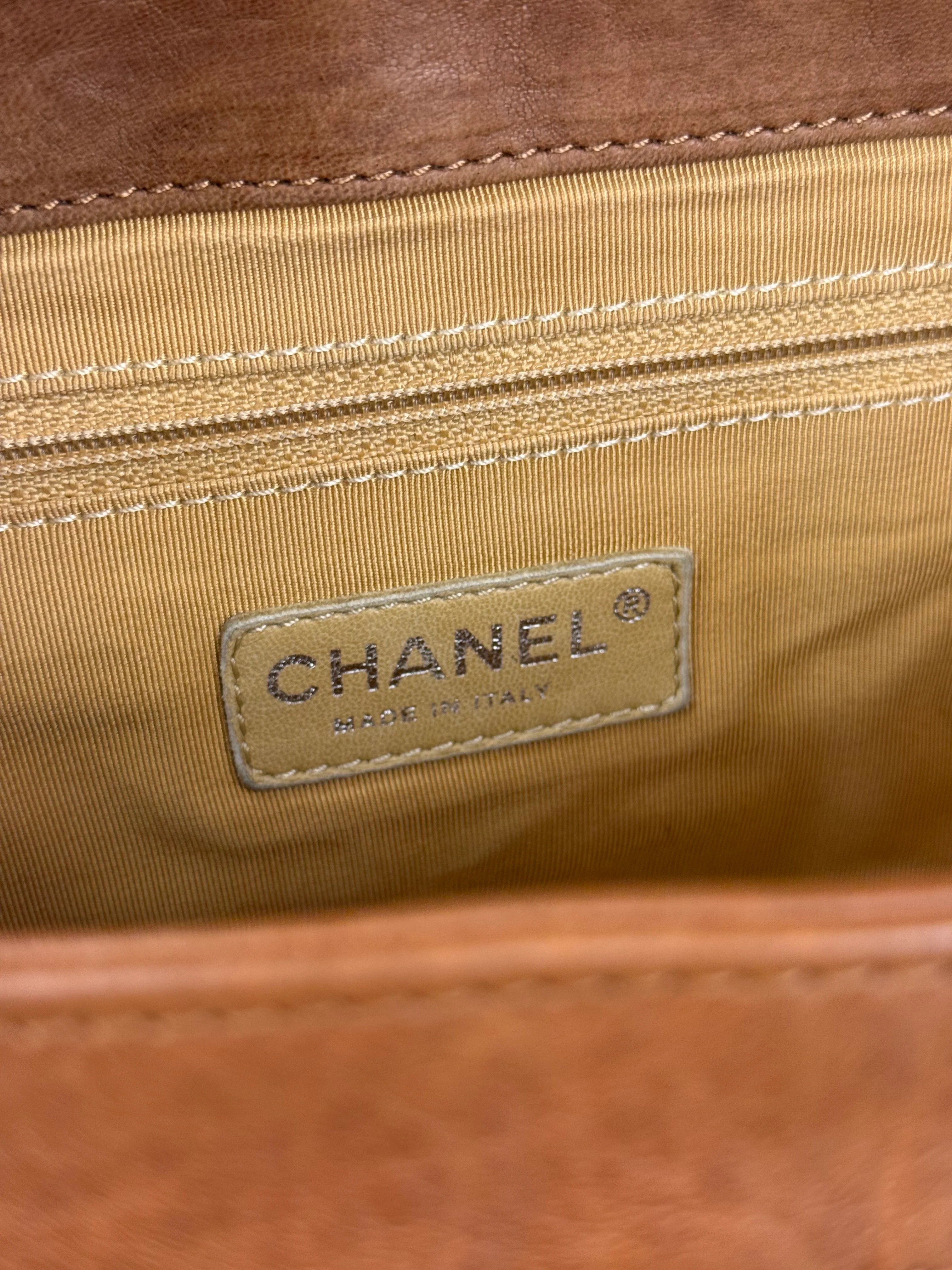 Chanel Brown Quilted Leather Chain Around Flap Bag 2010 - Image 16