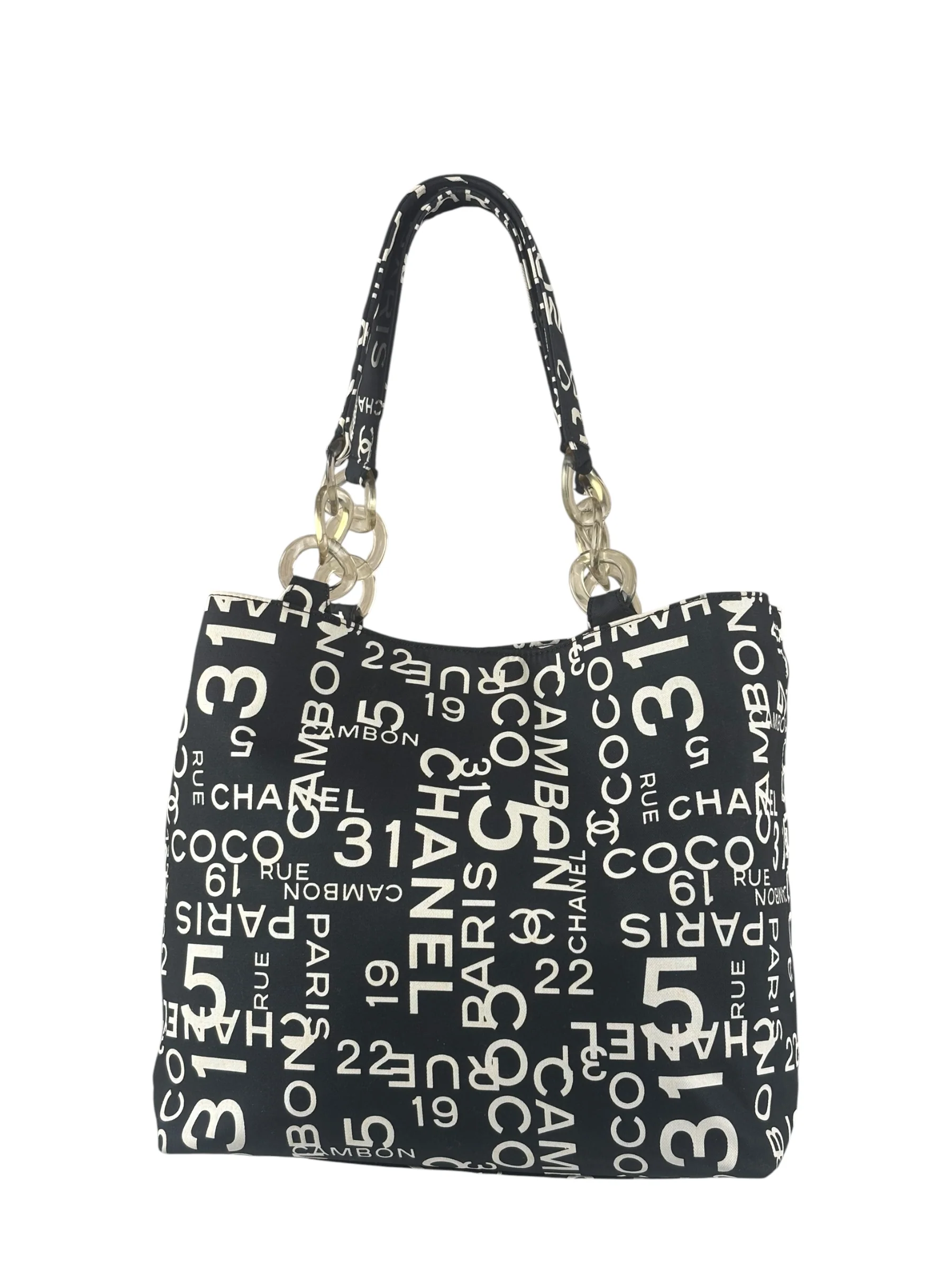 Chanel Cambon Canvas Beach Tote