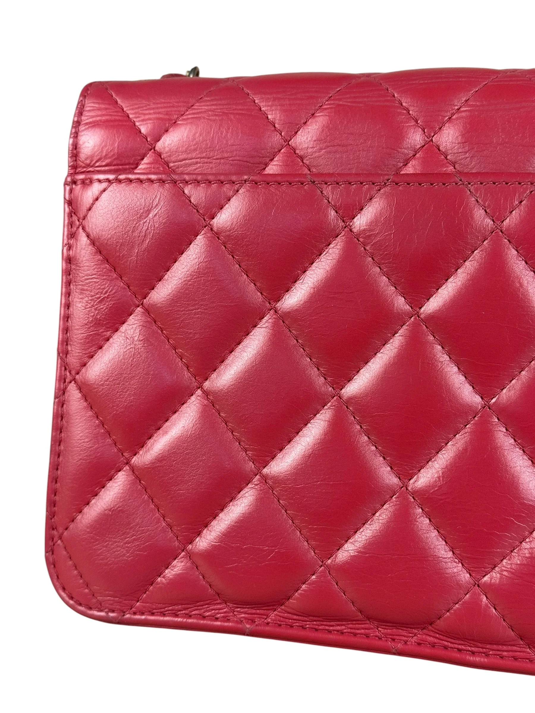 Chanel Dark Fuchsia Quilted Leather Flap Bag 2019 - Image 10