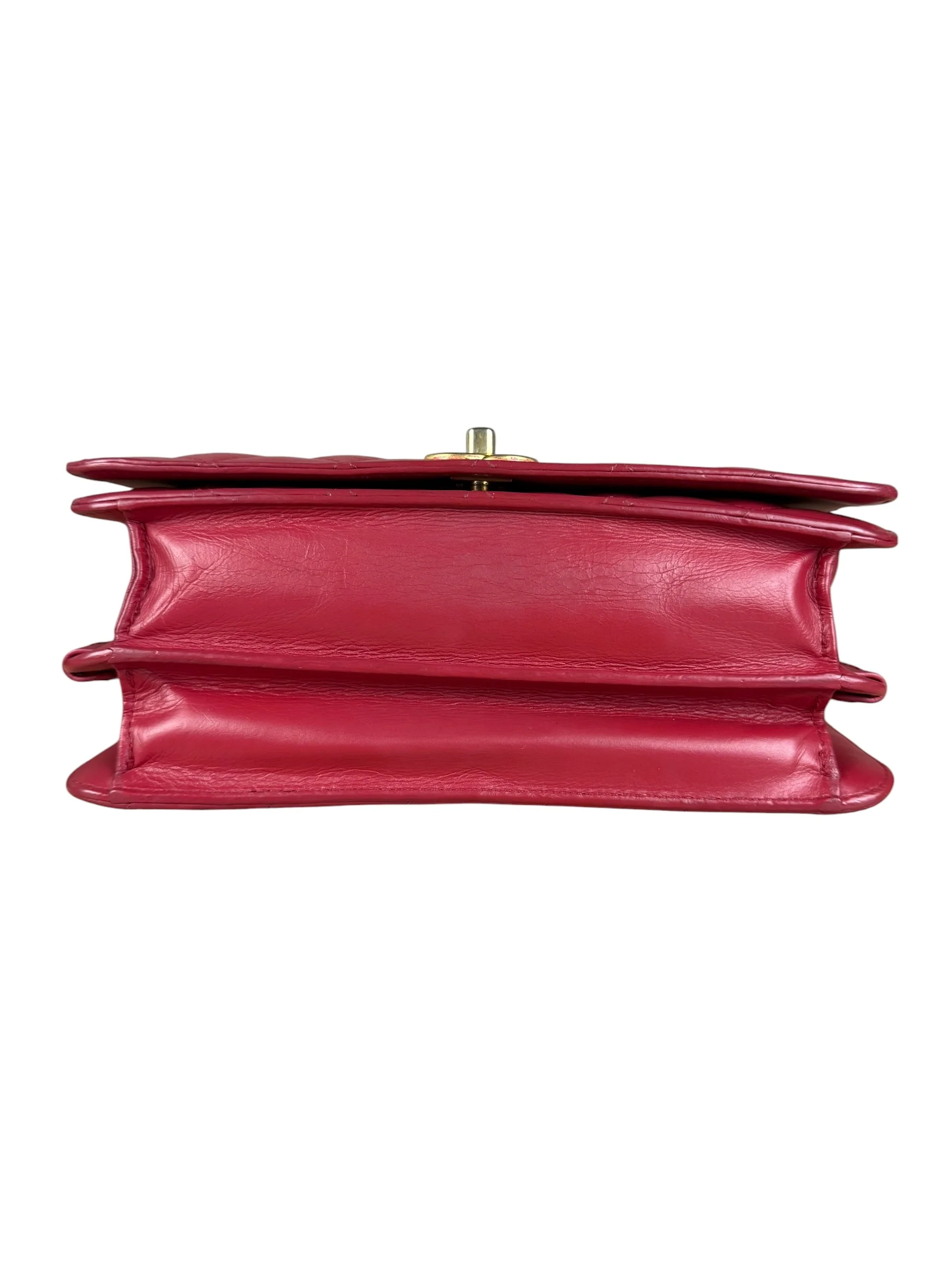 Chanel Dark Fuchsia Quilted Leather Flap Bag 2019 - Image 11