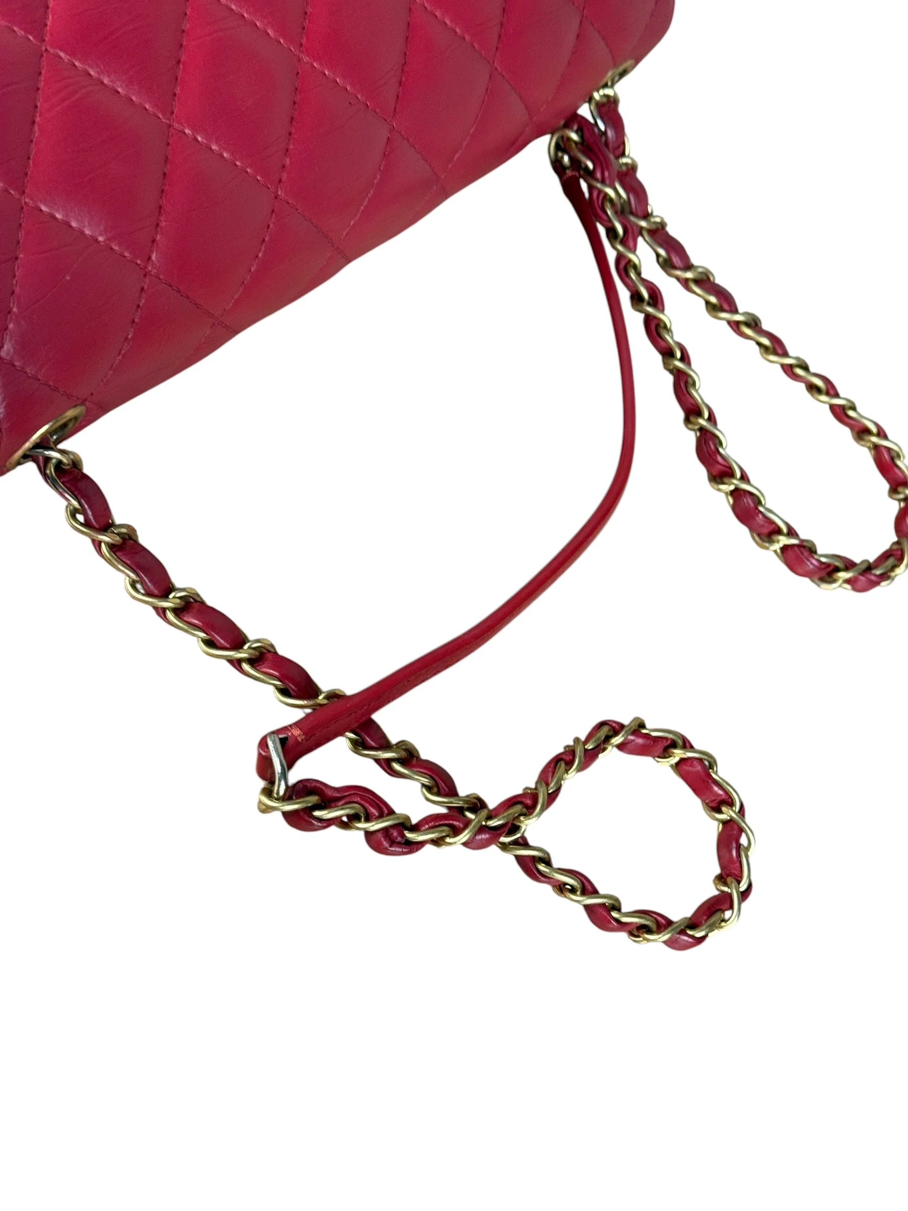 Chanel Dark Fuchsia Quilted Leather Flap Bag 2019 - Image 14