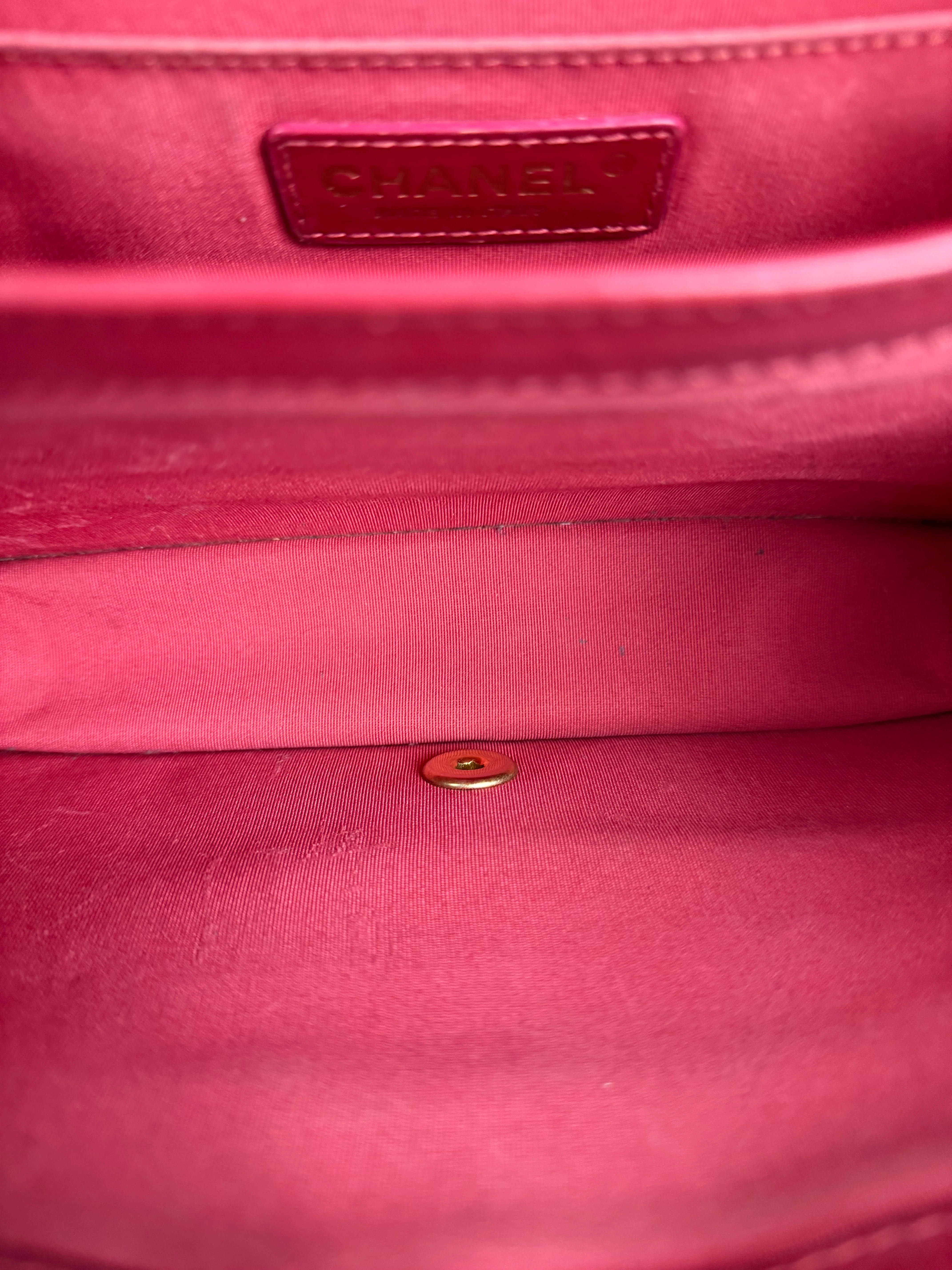 Chanel Dark Fuchsia Quilted Leather Flap Bag 2019 - Image 18