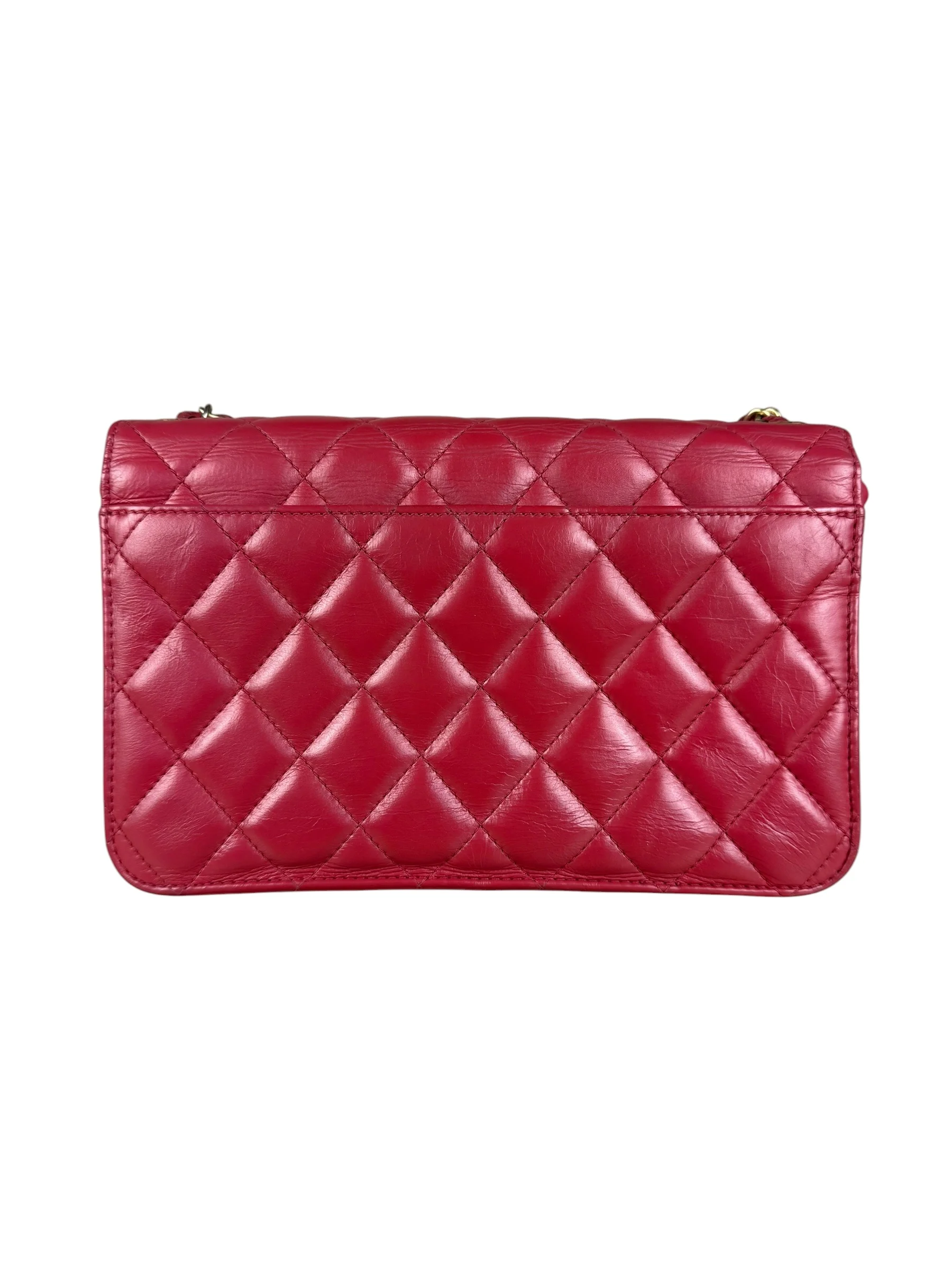 Chanel Dark Fuchsia Quilted Leather Flap Bag 2019 - Image 8