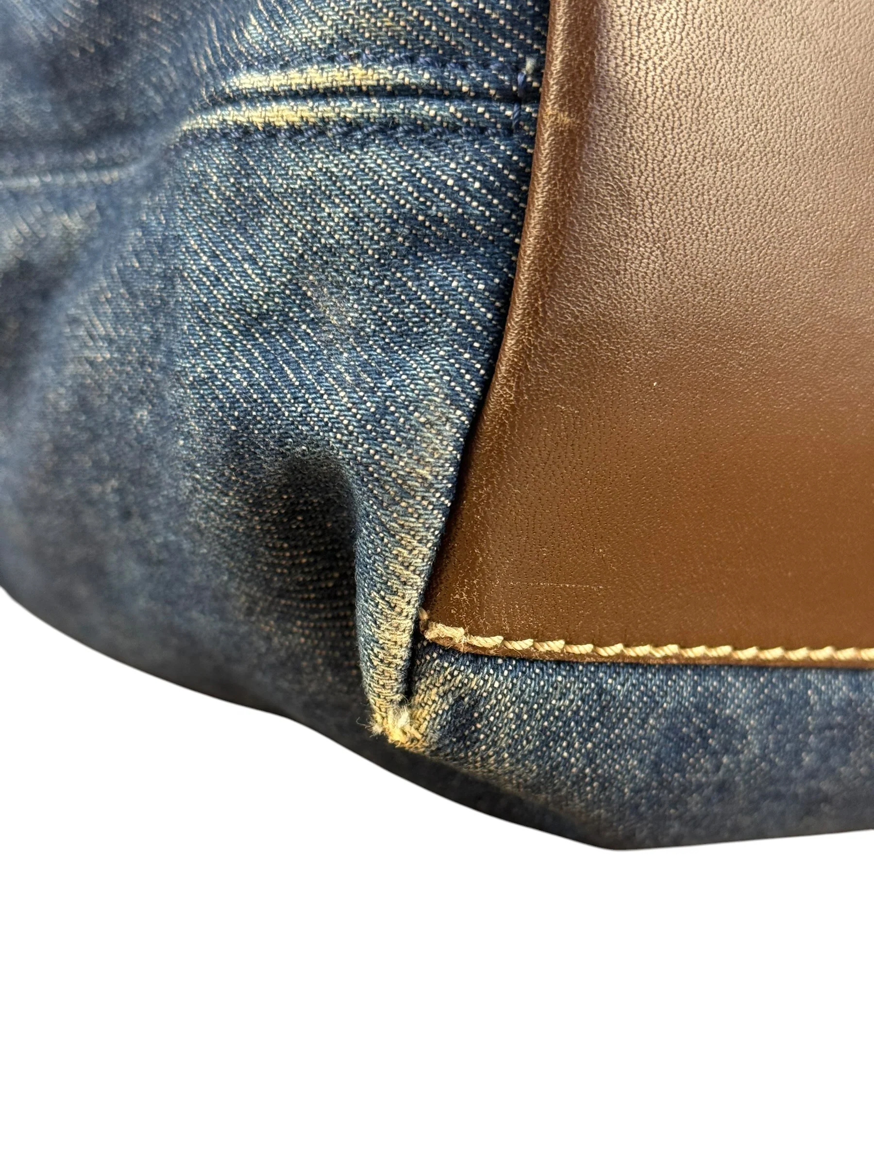 Chanel Denim CC Leather Lined Tote Bag 2001 - Image 19