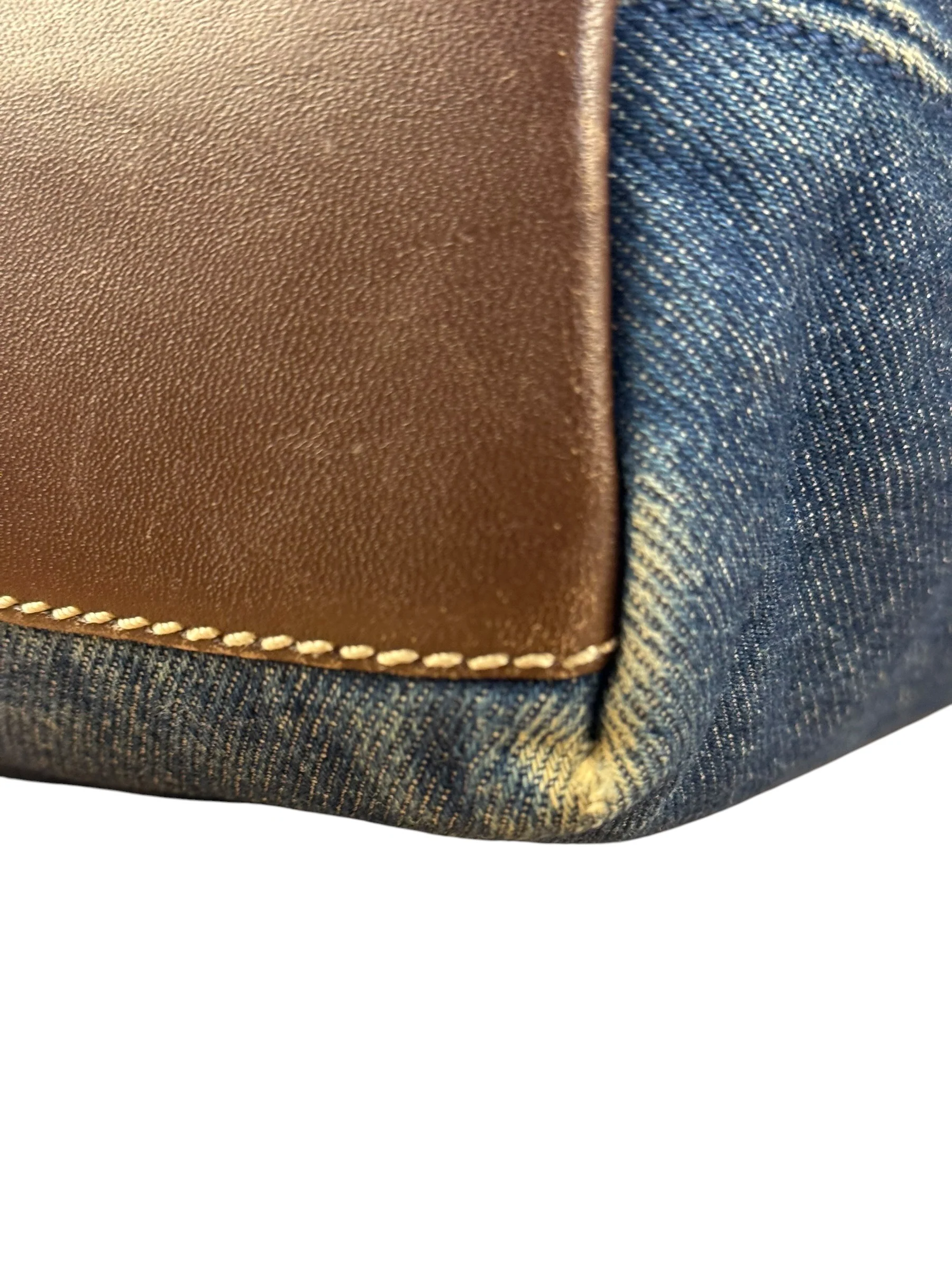 Chanel Denim CC Leather Lined Tote Bag 2001 - Image 21