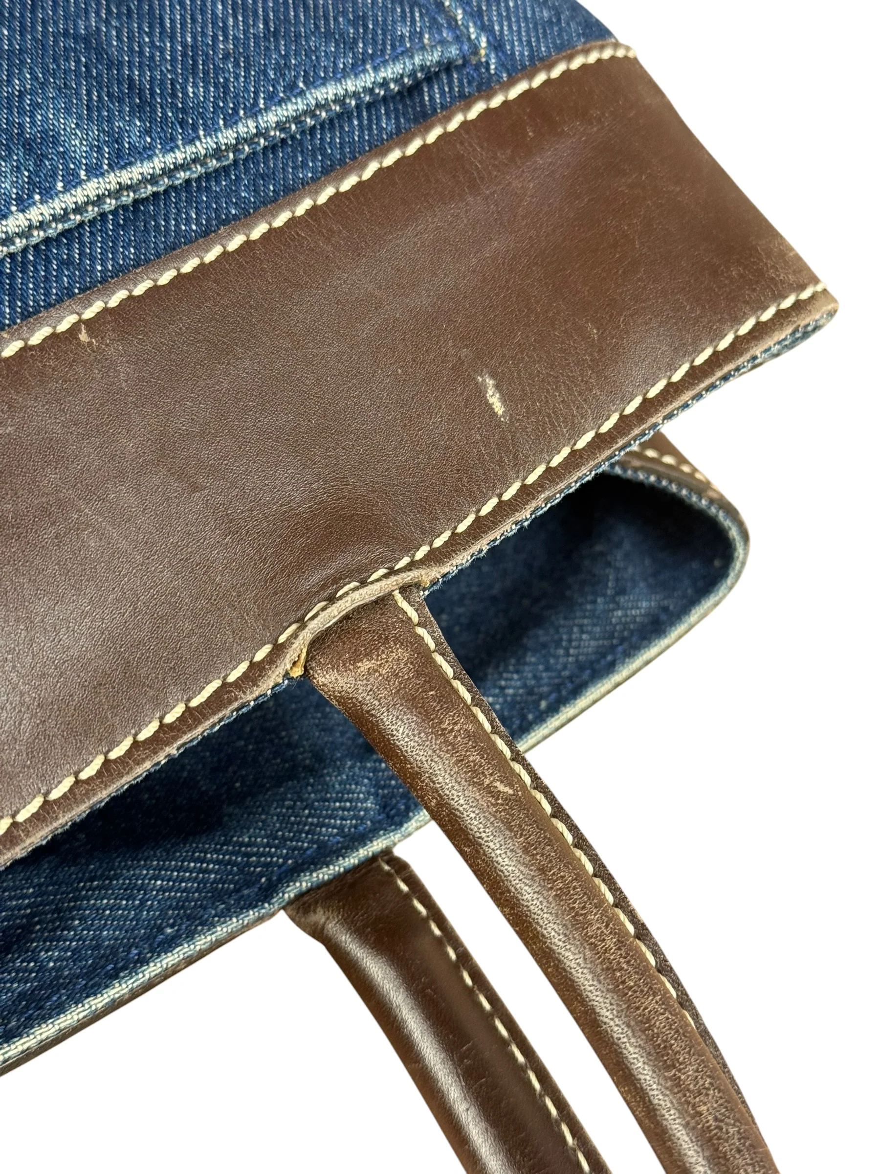 Chanel Denim CC Leather Lined Tote Bag 2001 - Image 23