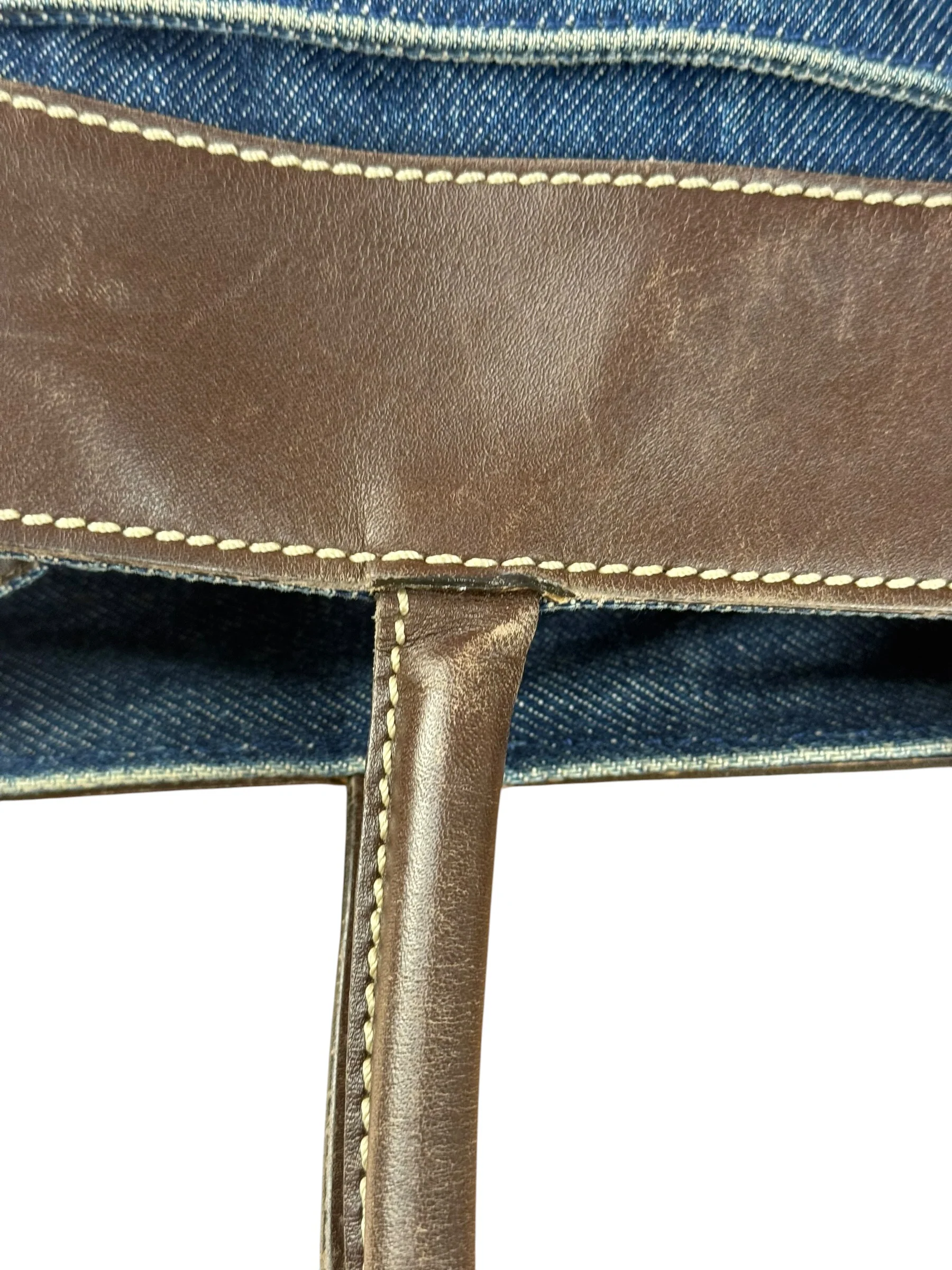 Chanel Denim CC Leather Lined Tote Bag 2001 - Image 24