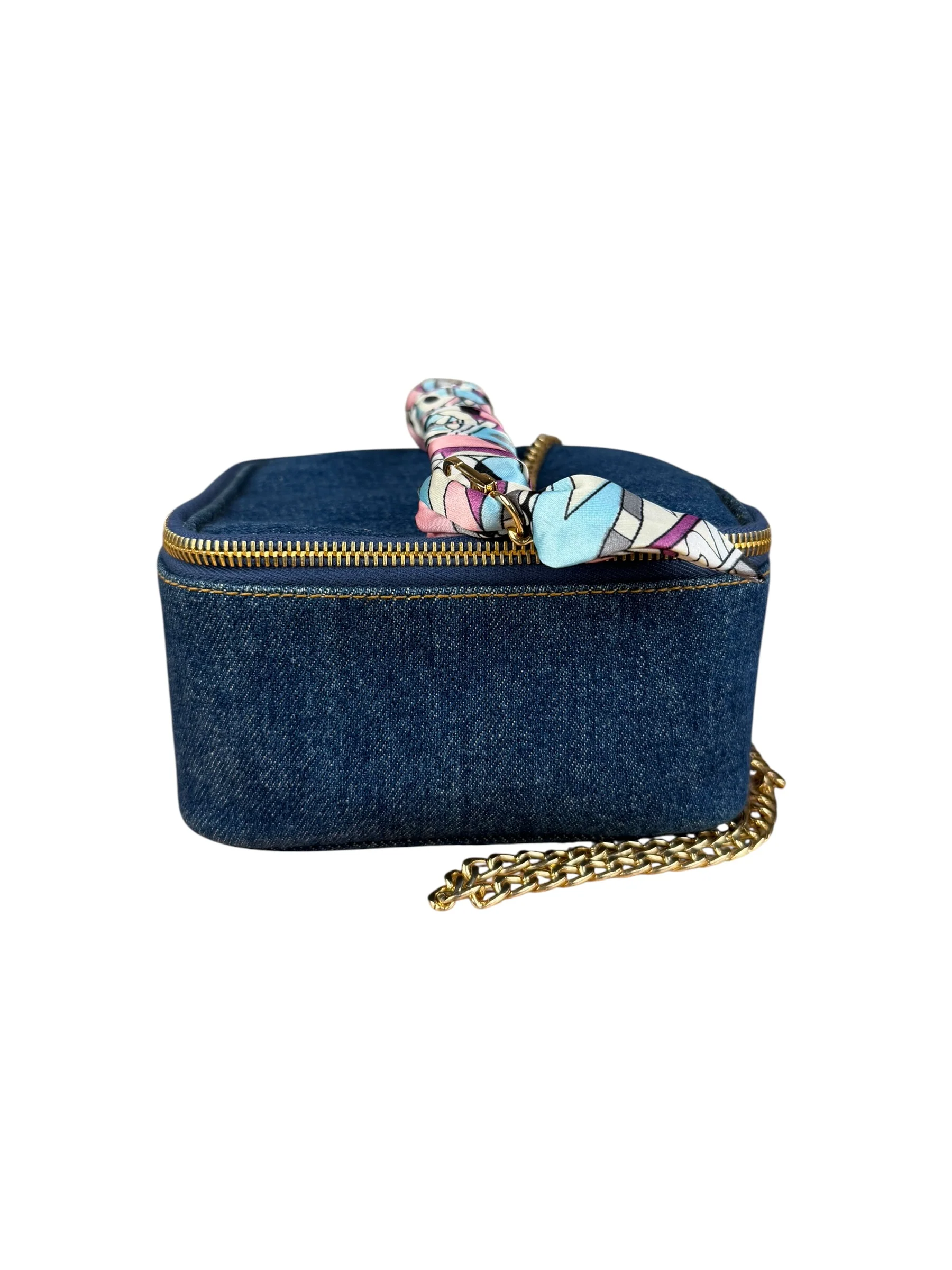 Chanel Denim Vanity Case Handbag 1997 - Image 10