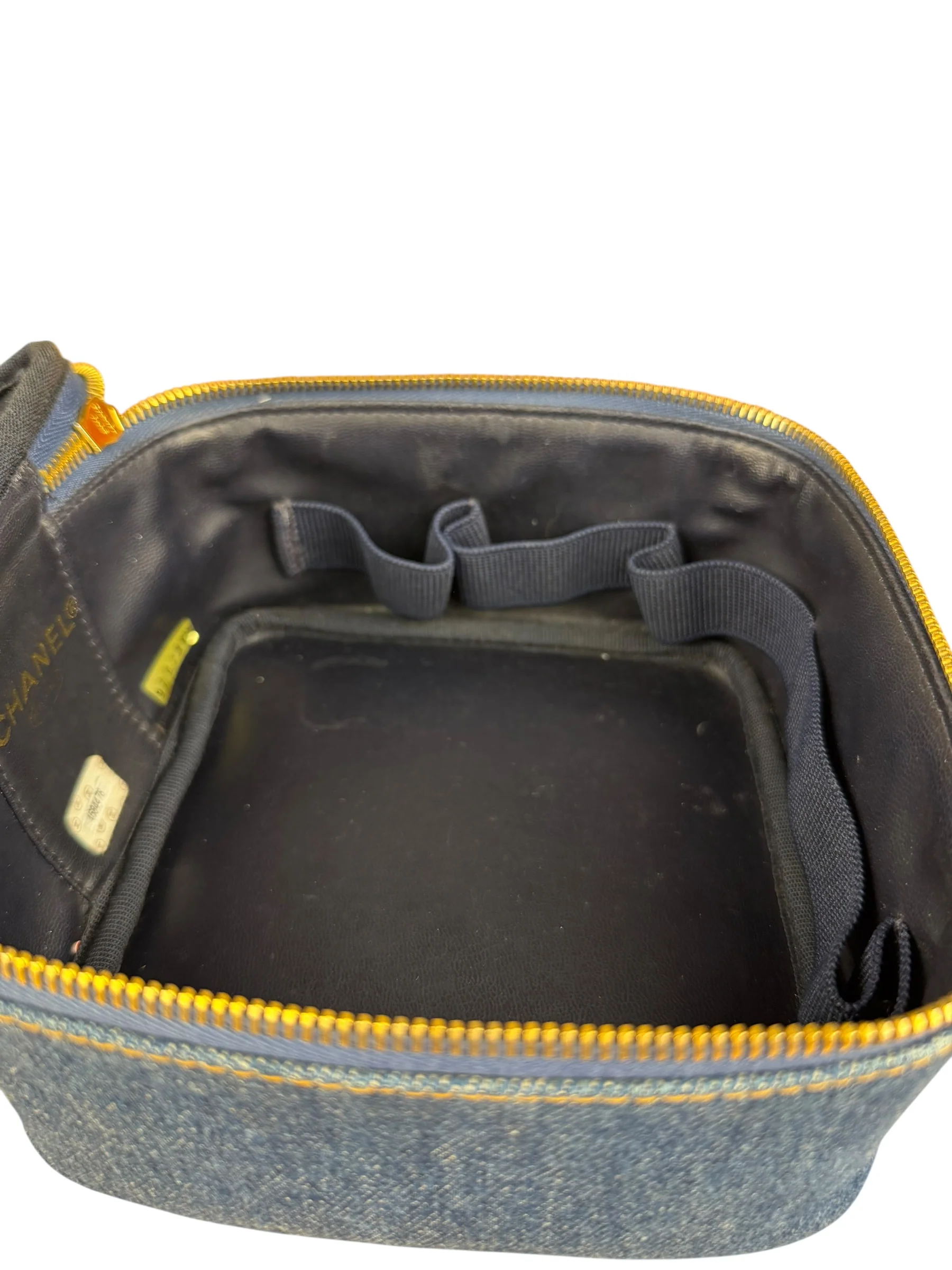 Chanel Denim Vanity Case Handbag 1997 - Image 15