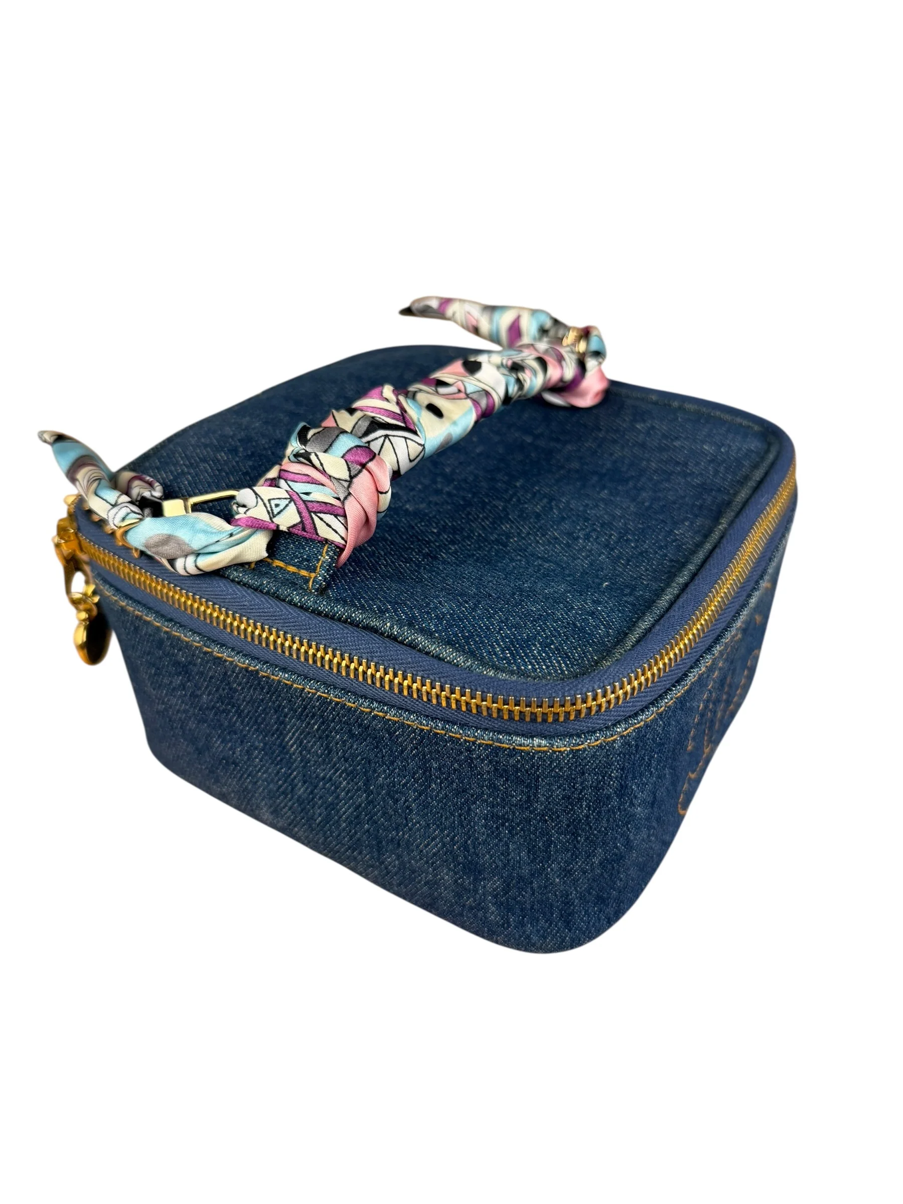 Chanel Denim Vanity Case Handbag 1997 - Image 5
