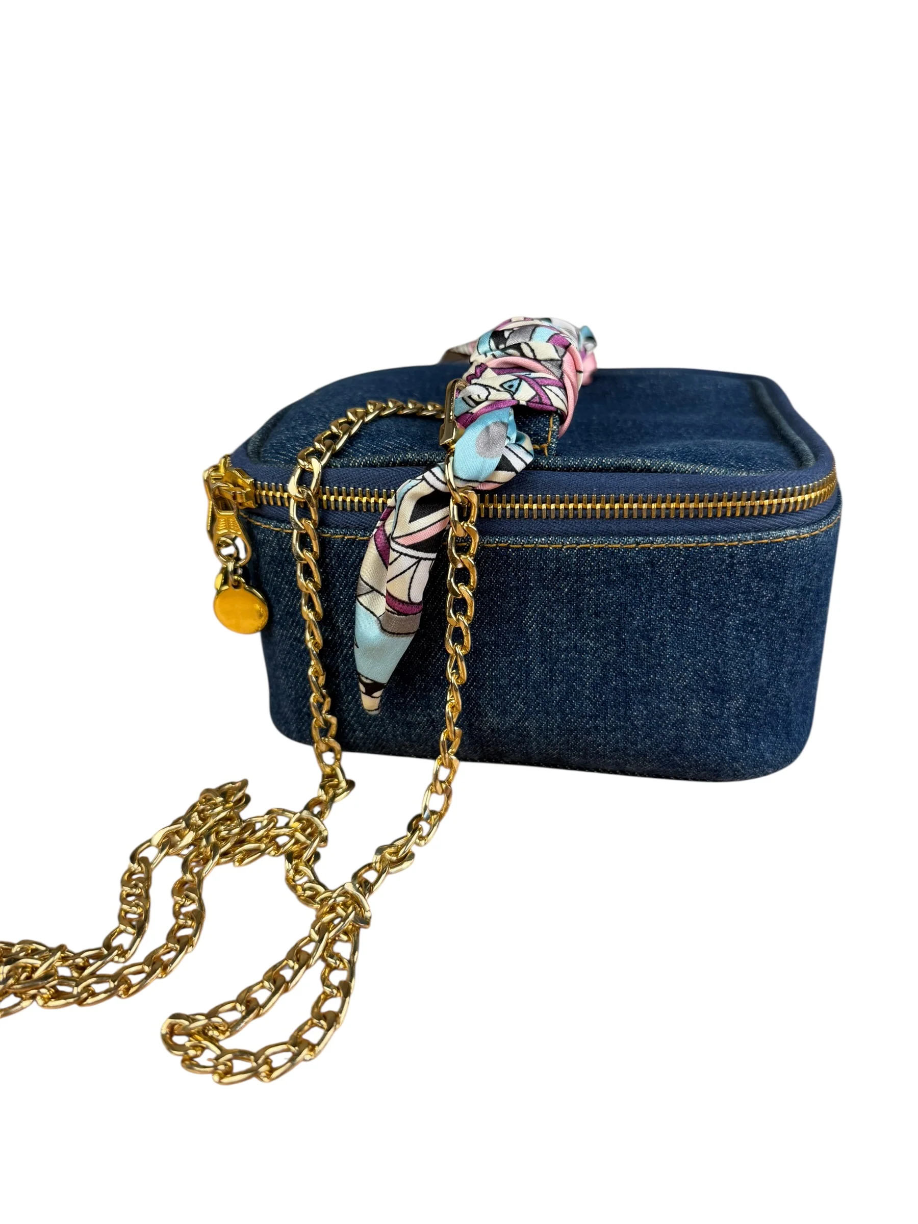Chanel Denim Vanity Case Handbag 1997 - Image 6