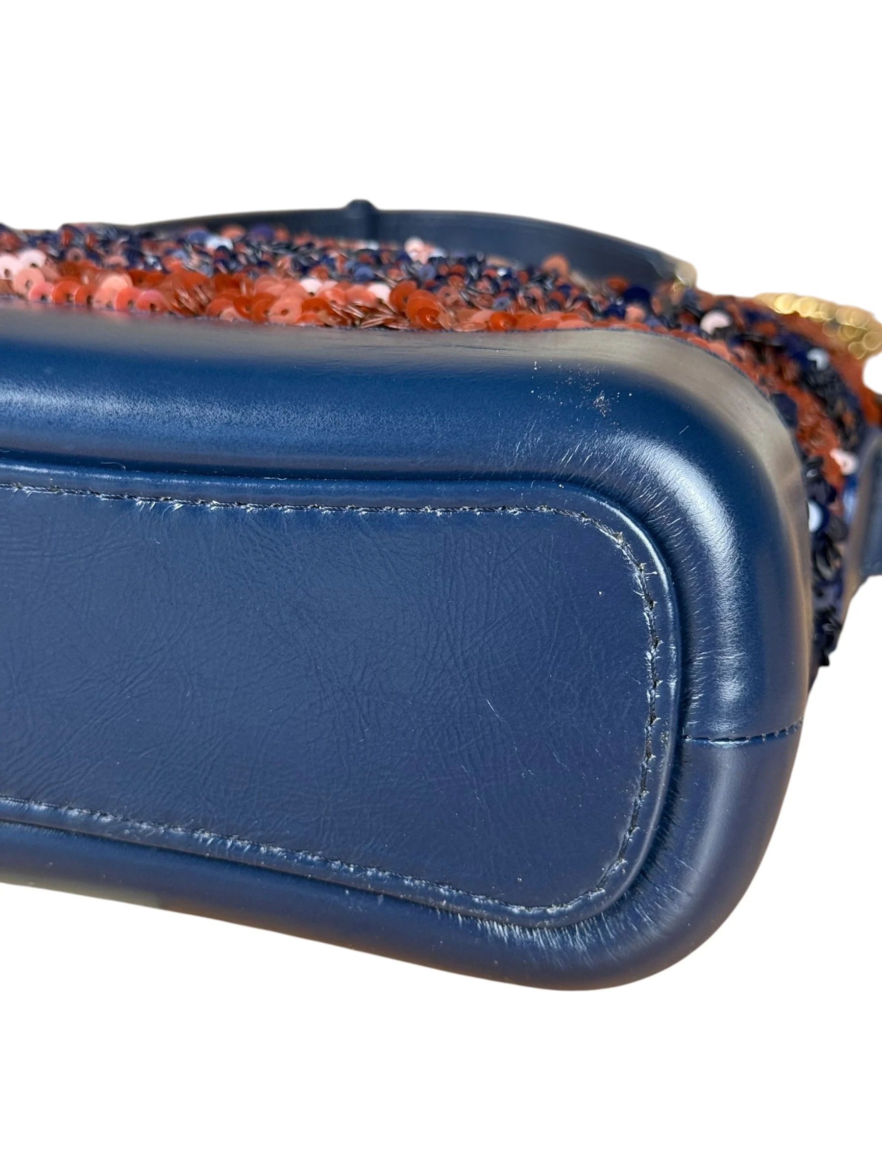 Chanel Gabrielle Small Sequin Hobo Bag Navy 2018 - Image 10