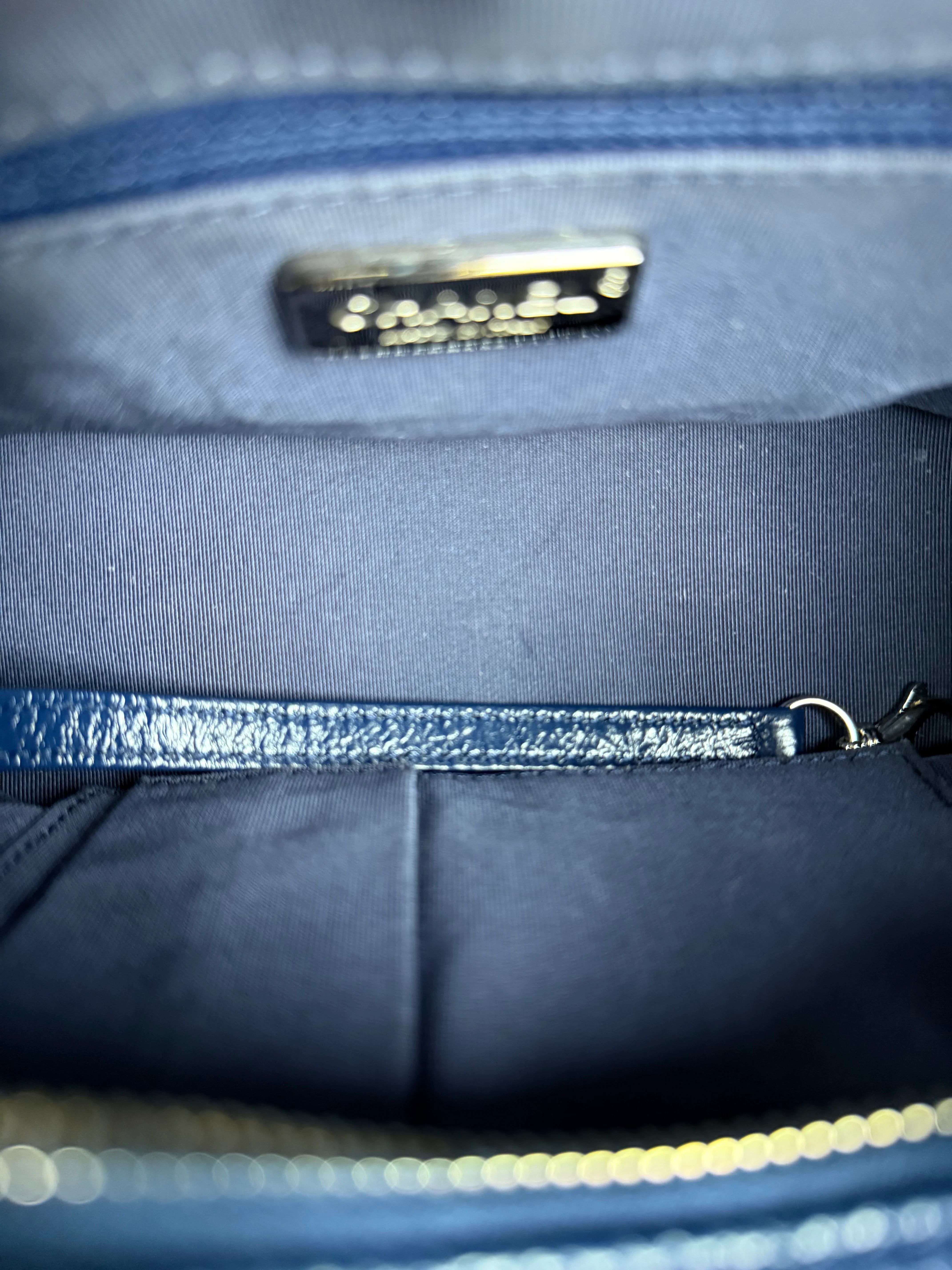Chanel Gabrielle Small Sequin Hobo Bag Navy 2018 - Image 15